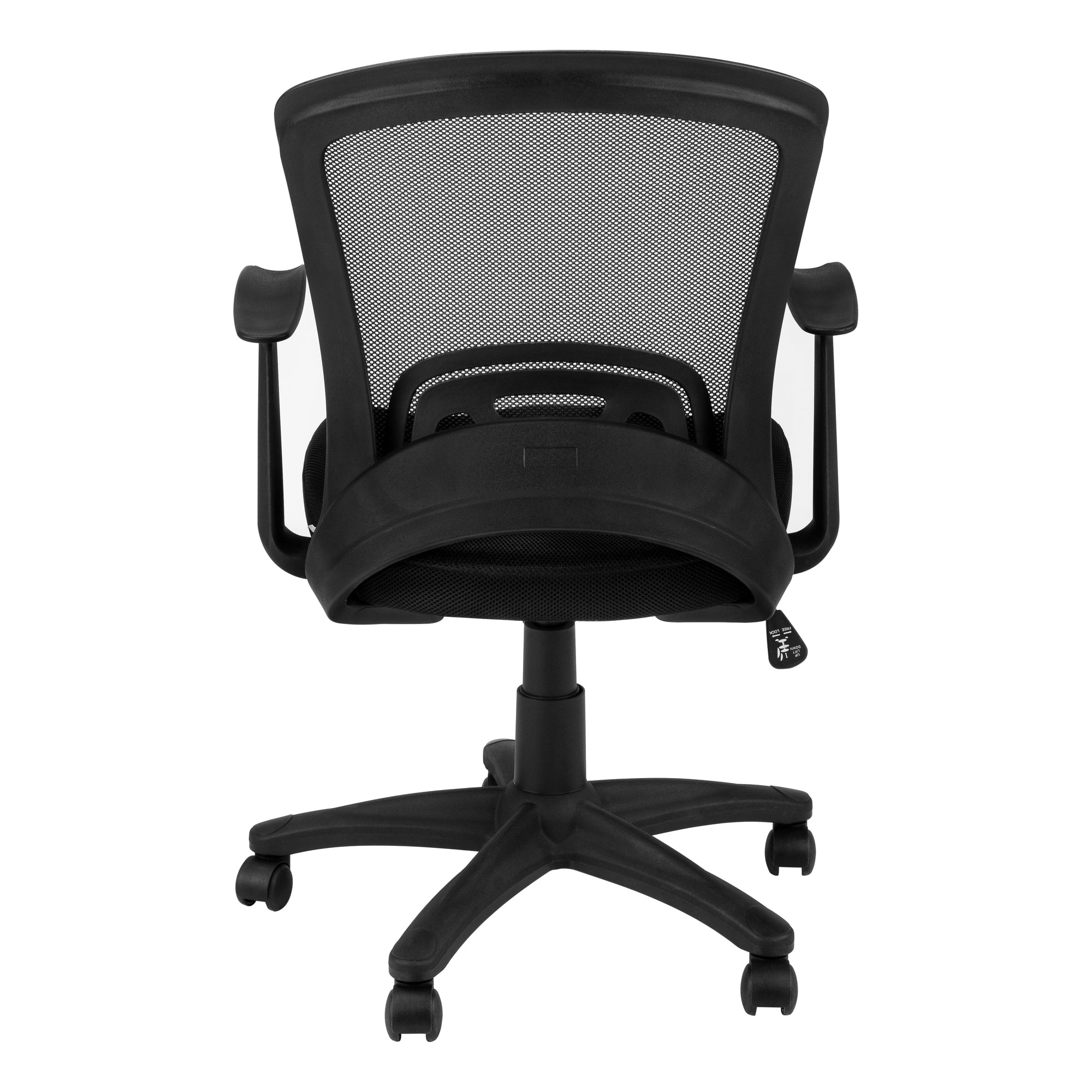 OFFICE CHAIR - BLACK MESH MID-BACK / MULTI-POSITION-Computer Desk-DECOROLALA