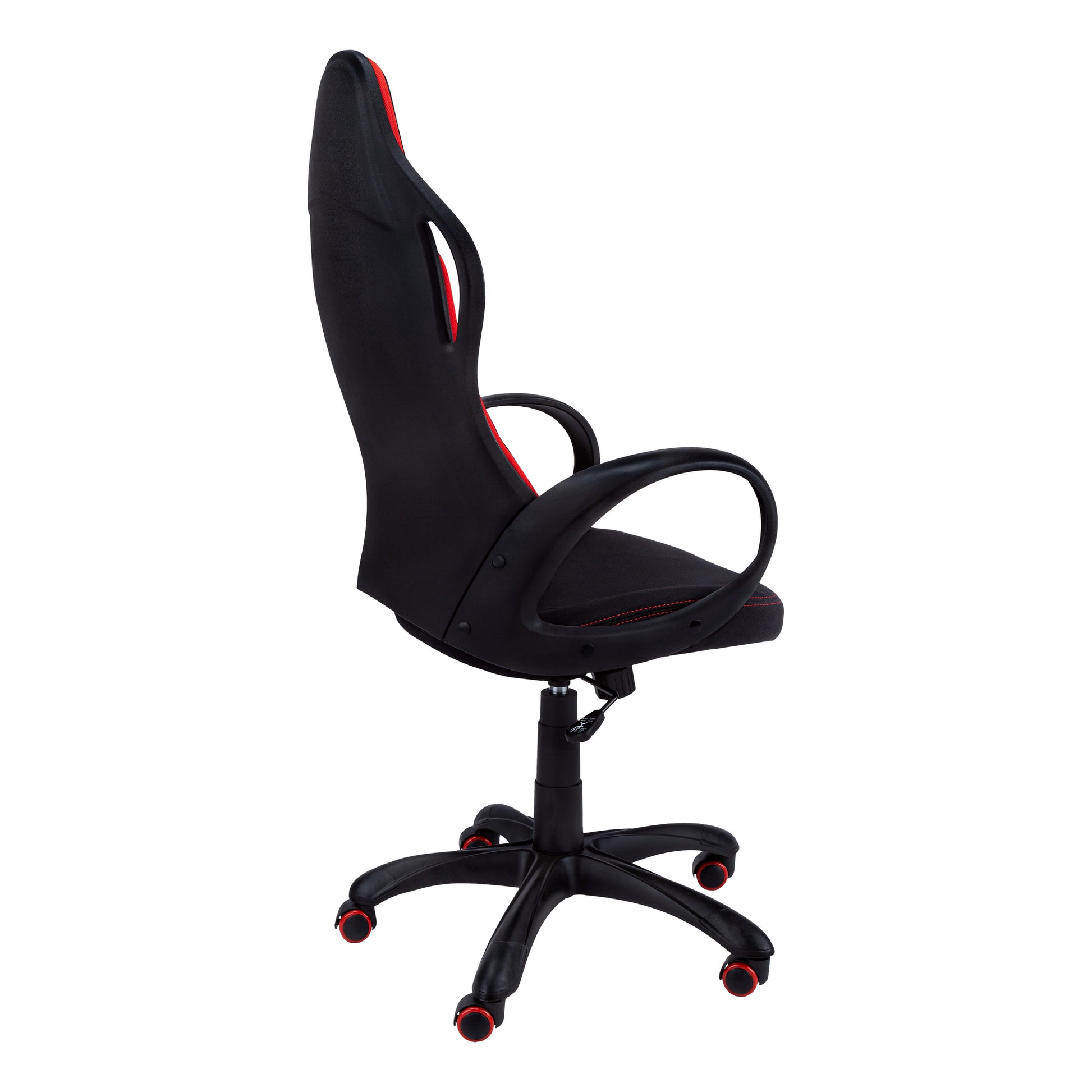 OFFICE CHAIR - BLACK / RED FABRIC / MULTI POSITION-Office Chair-DECOROLALA