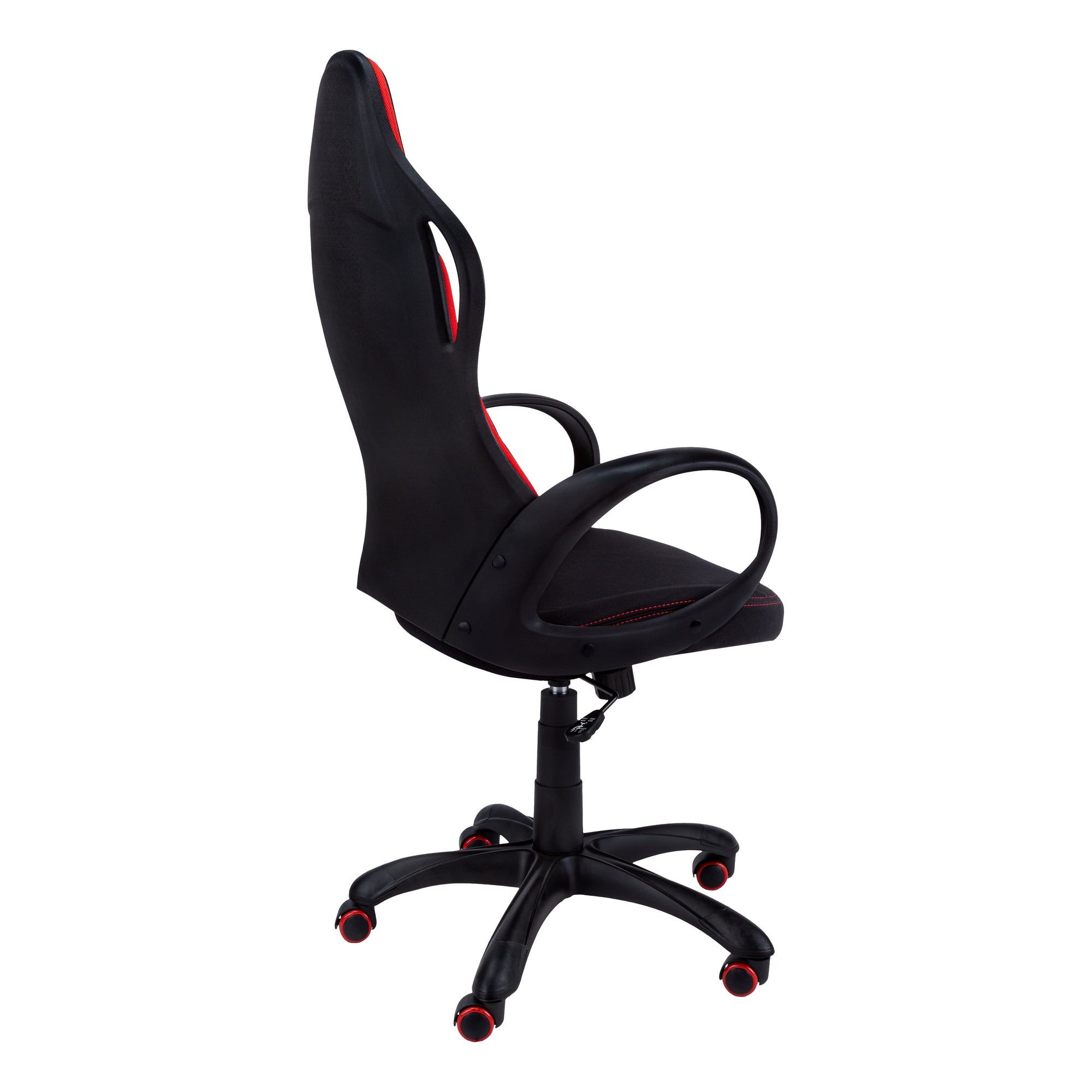 OFFICE CHAIR - BLACK / RED FABRIC / MULTI POSITION-Office Chair-DECOROLALA