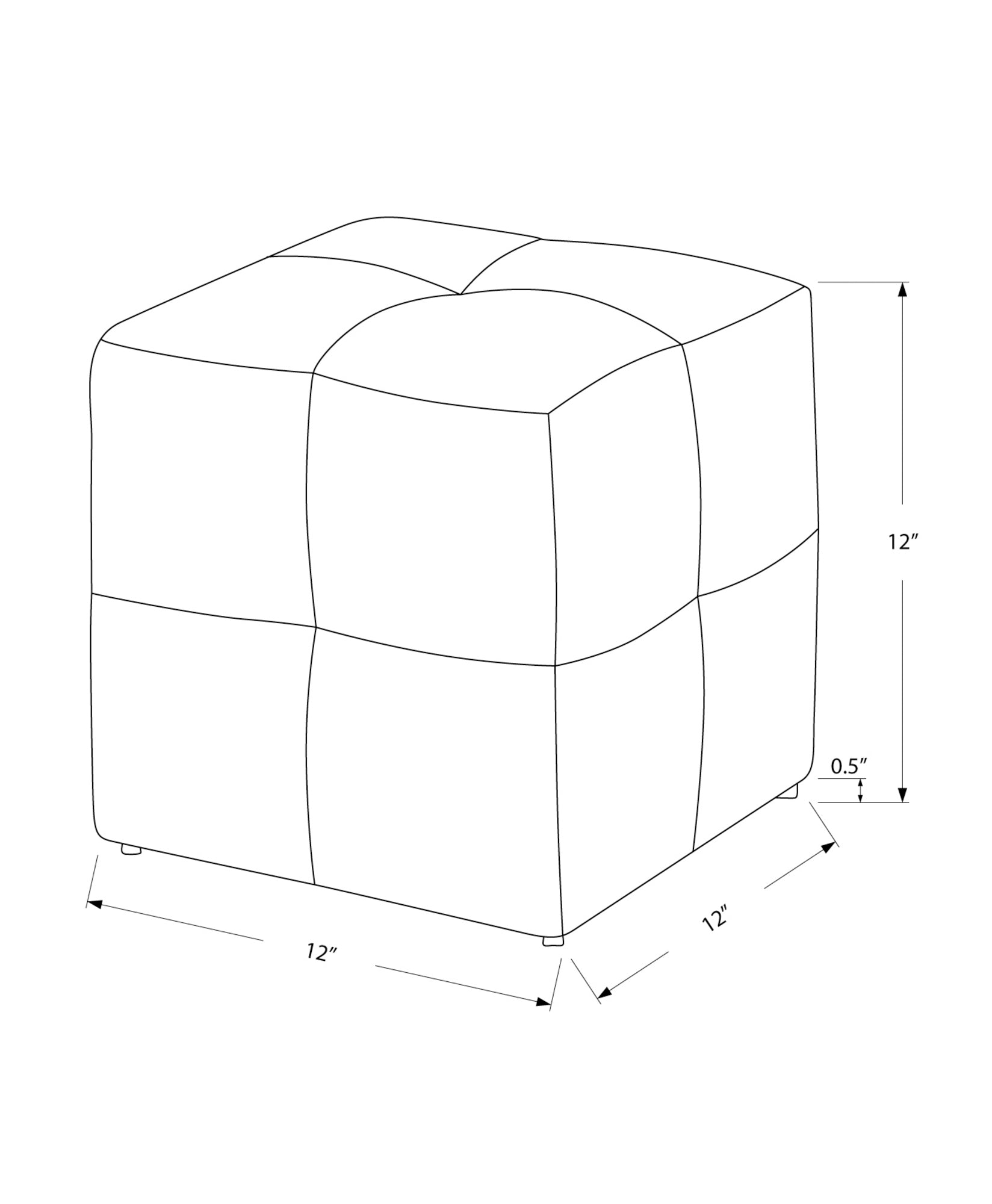 OTTOMAN - 2PCS SET / JUVENILE / VINTAGE FRENCH FABRIC-Ottoman-DECOROLALA