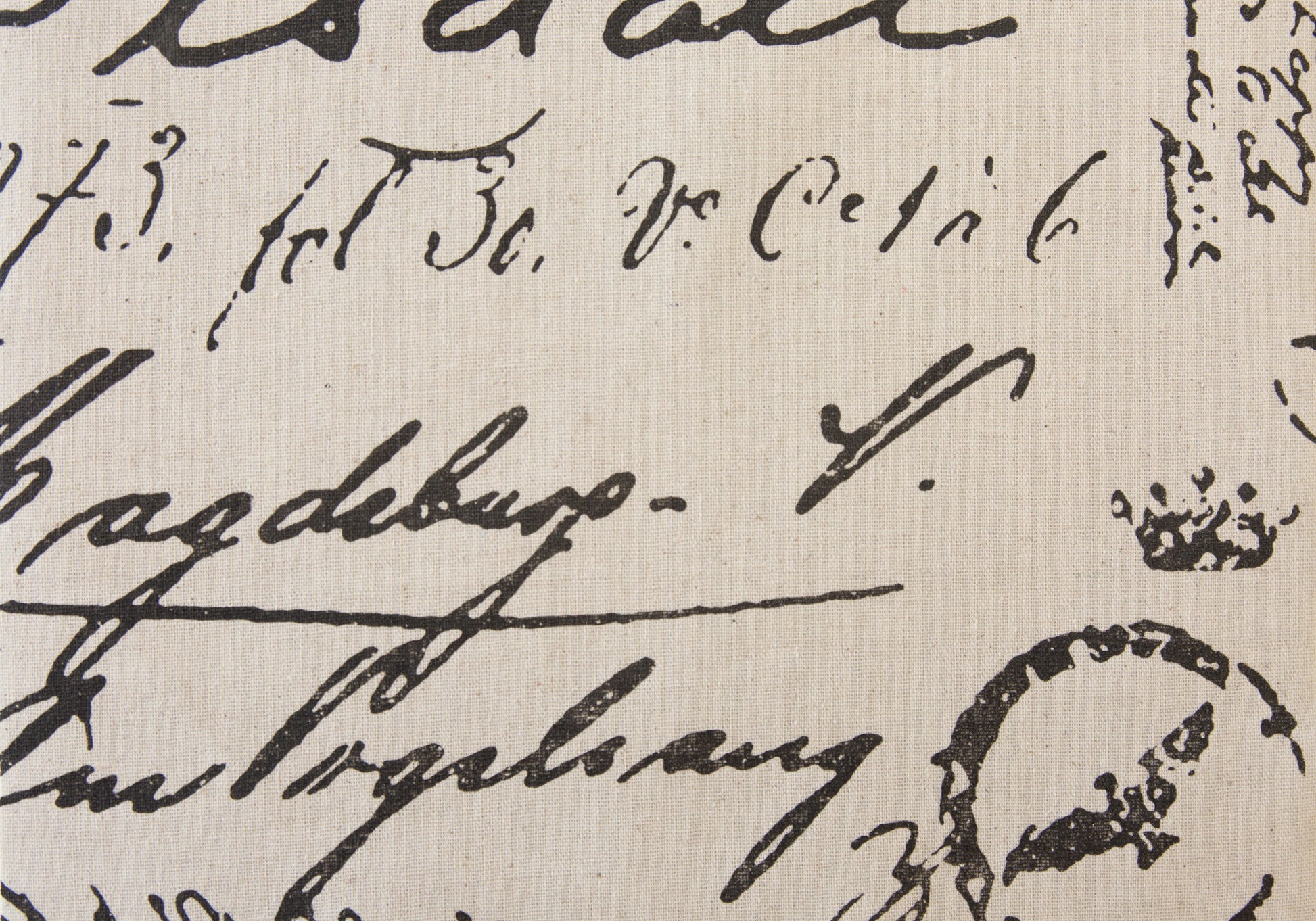 OTTOMAN - 2PCS SET / JUVENILE / VINTAGE FRENCH FABRIC-Ottoman-DECOROLALA