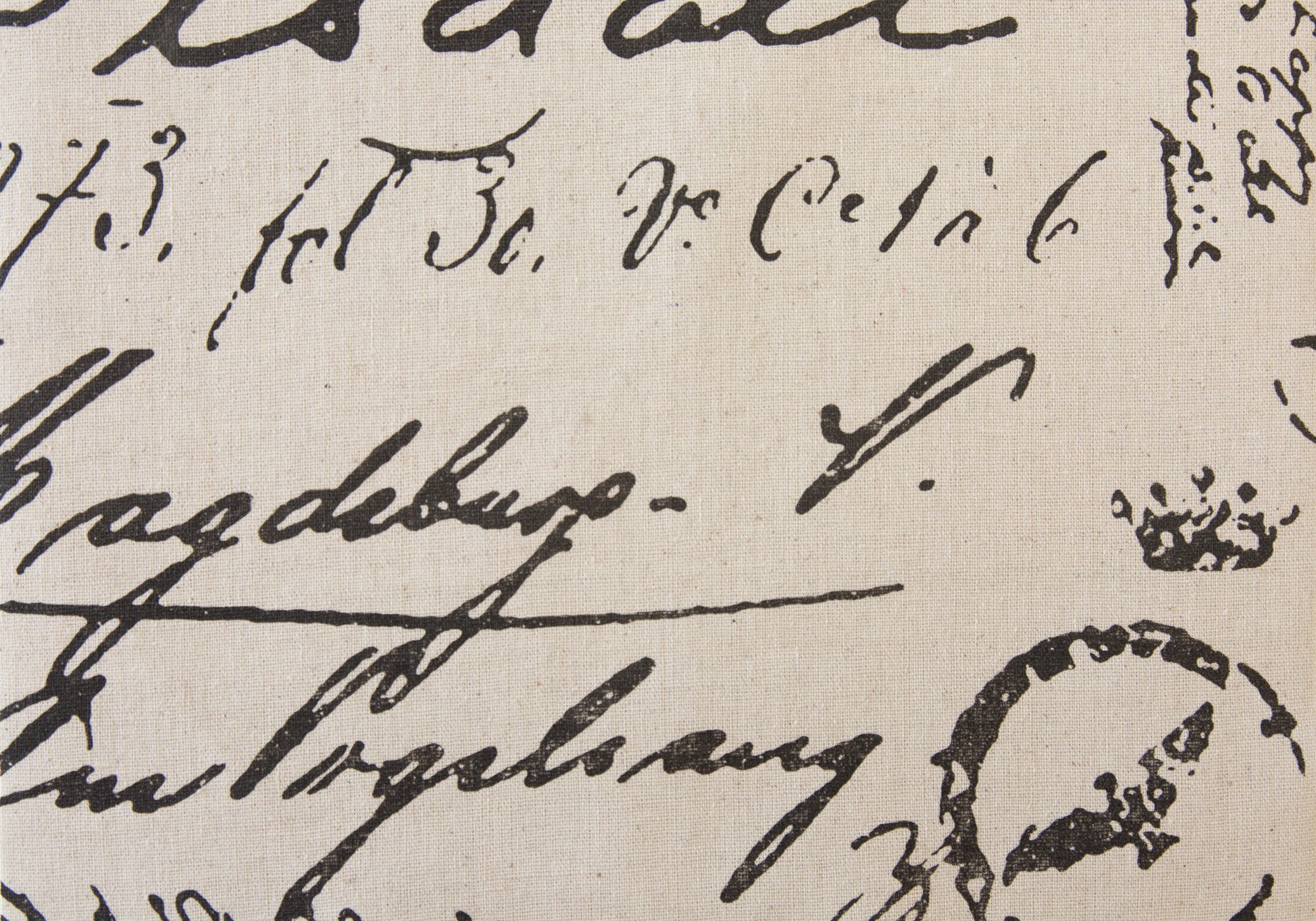 OTTOMAN - 2PCS SET / JUVENILE / VINTAGE FRENCH FABRIC-Ottoman-DECOROLALA