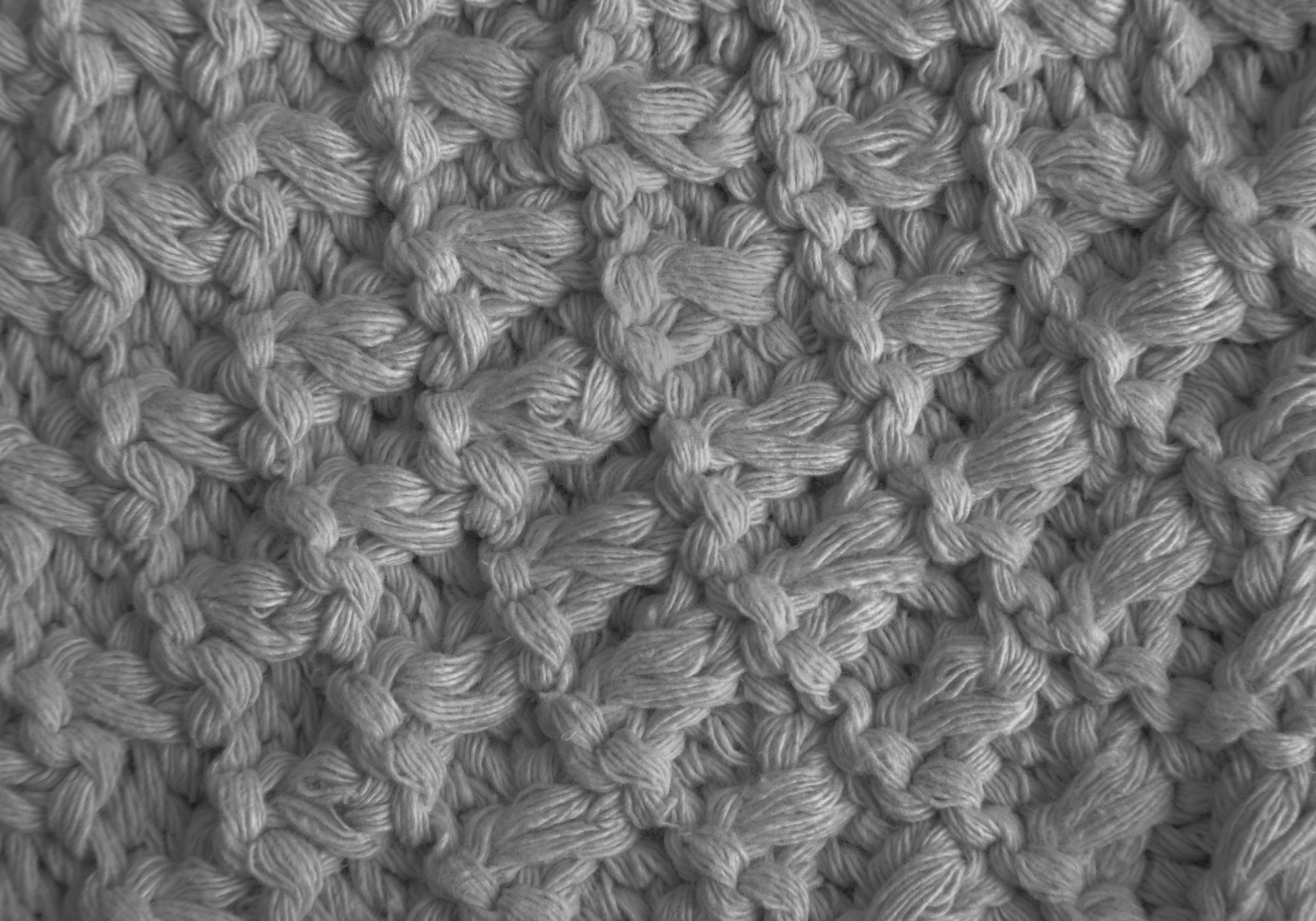 OTTOMAN - GREY KNIT / NATURAL WOOD LEGS-Ottoman-DECOROLALA