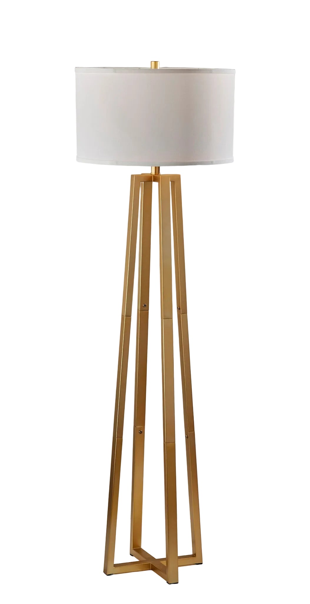 Oakley Floor Lamp - Brass 3-Way 58.5"-Lighting-DECOROLALA
