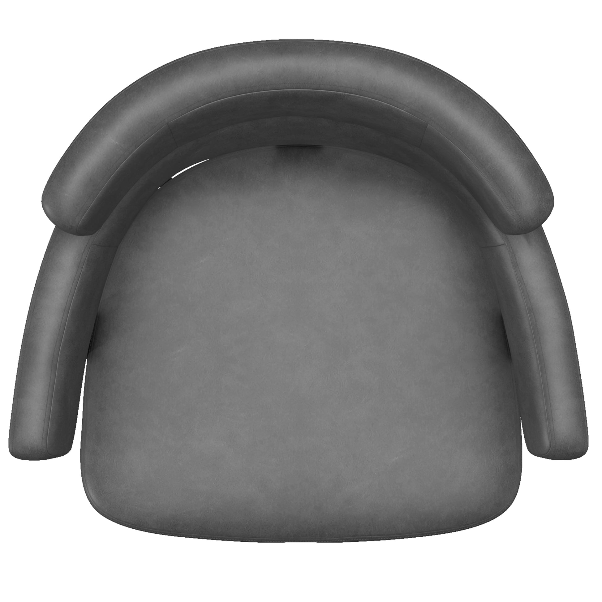 Oberon Counter Stool - Charcoal Vintage Faux Leather Swivel-DECOROLALA