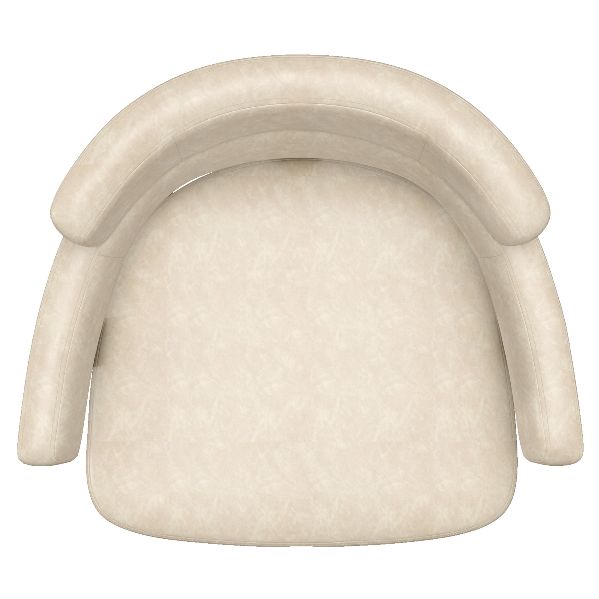 Oberon Counter Stool - Ivory Faux Leather Swivel Seat 26"-DECOROLALA