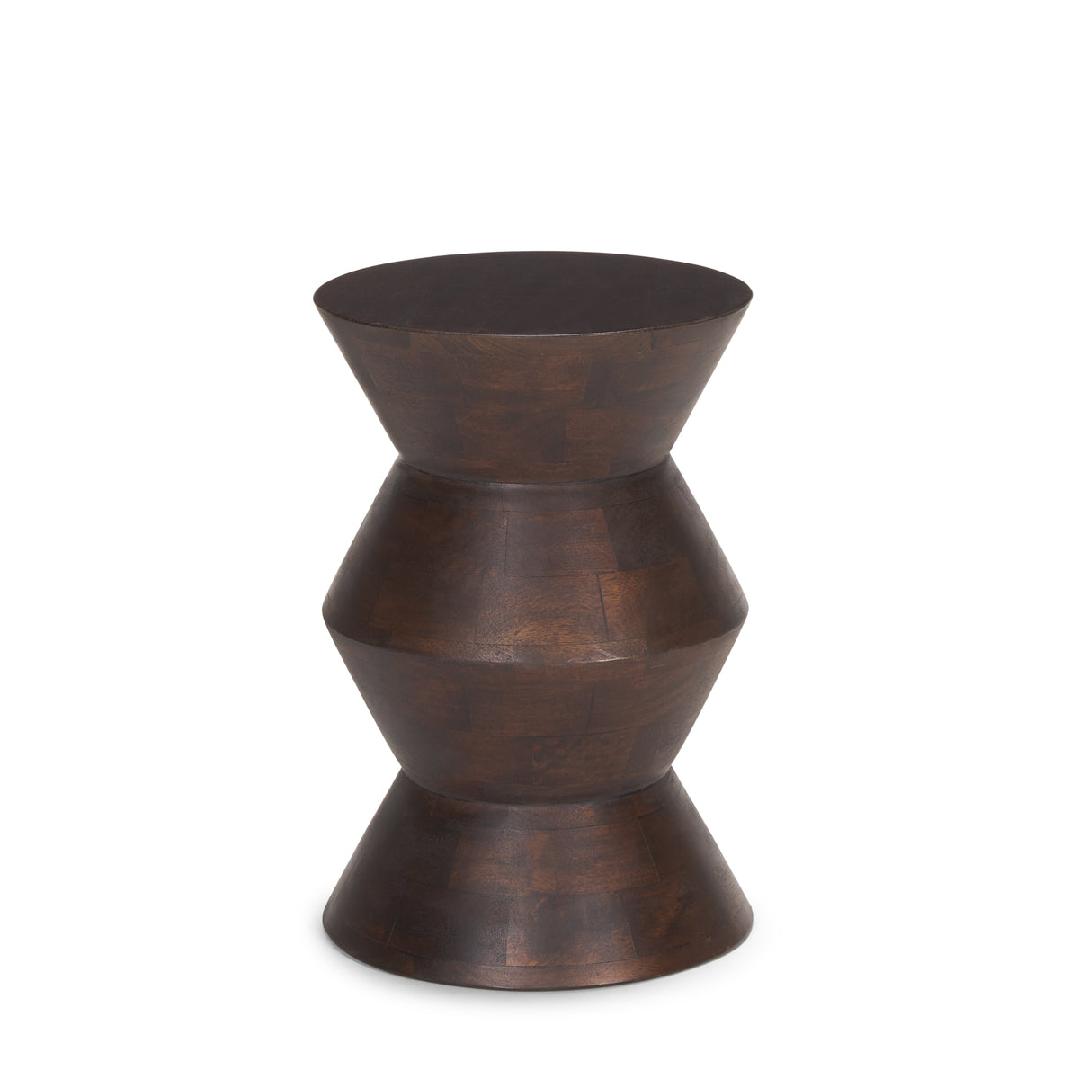 Odessa Dark Brown Wood Accent Table-Accent Tables-DECOROLALA