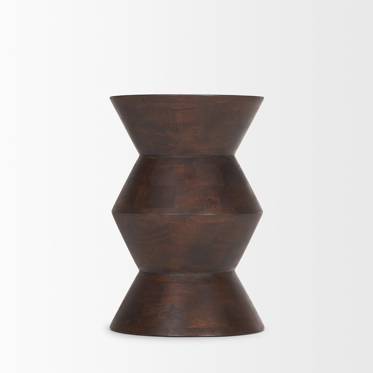 Odessa Dark Brown Wood Accent Table-Accent Tables-DECOROLALA