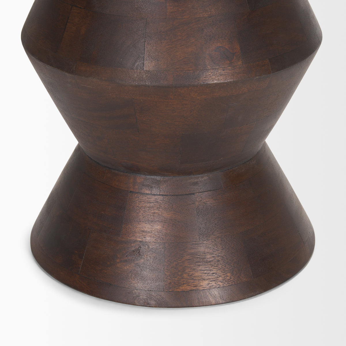 Odessa Dark Brown Wood Accent Table-Accent Tables-DECOROLALA