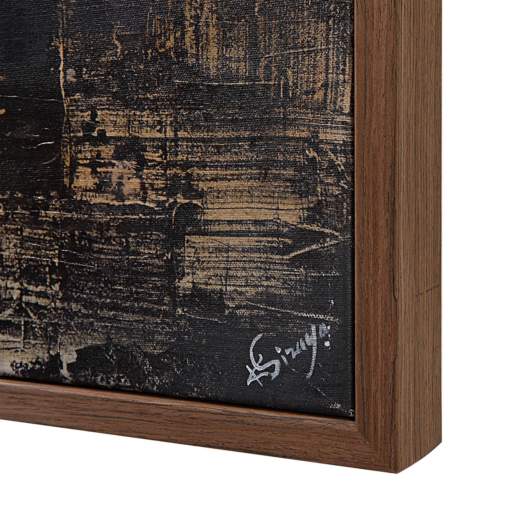 Odysseus 45" Wide Canvas Art, Black-Canvas Art-DECOROLALA