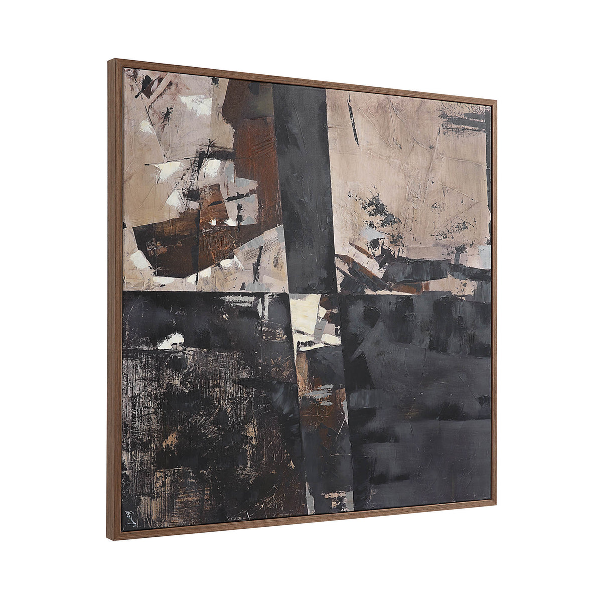 Odysseus 45" Wide Canvas Art, Black-Canvas Prints-DECOROLALA