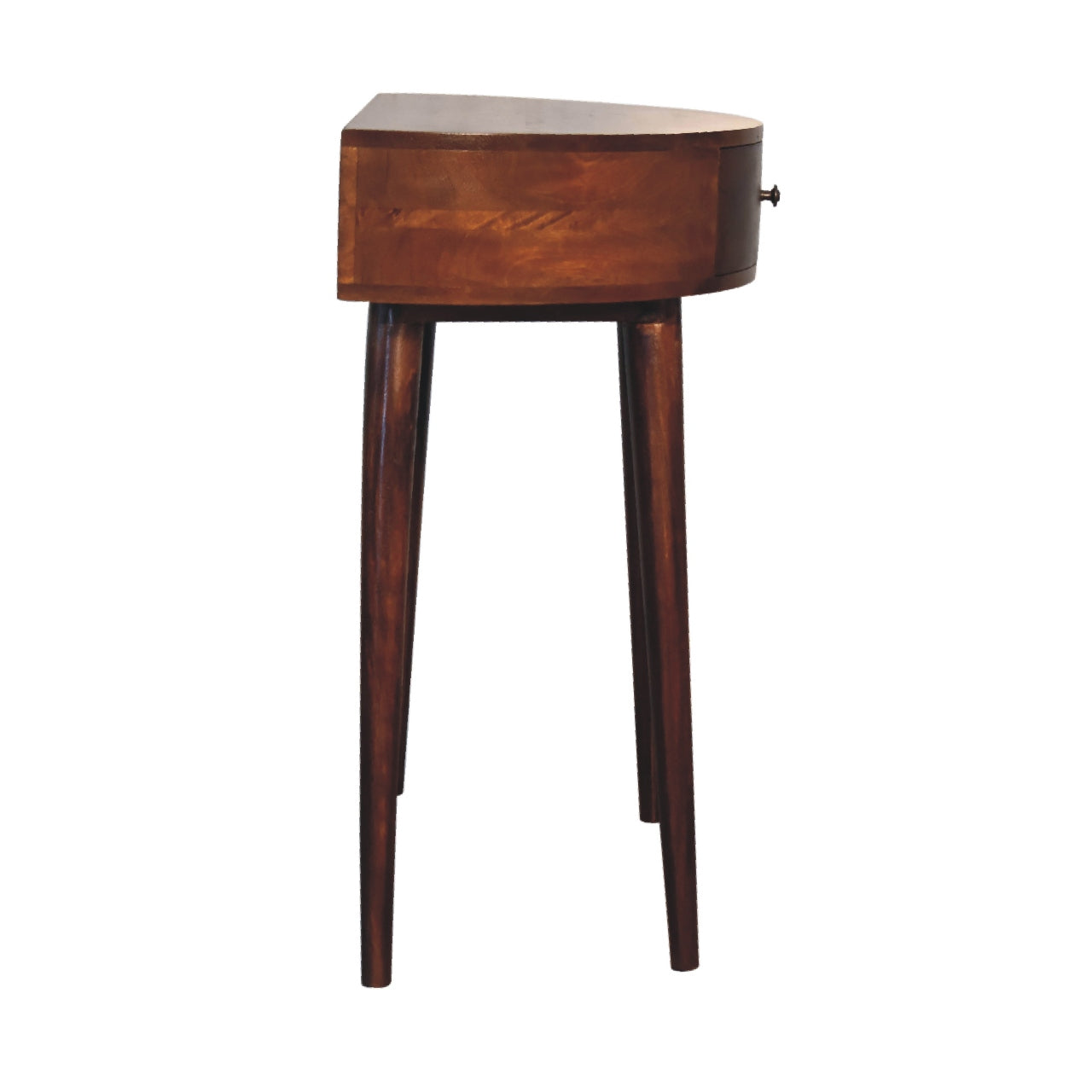 Odyssey Console Table - Solid Mango Wood Chestnut Finish-Coffee Table-DECOROLALA