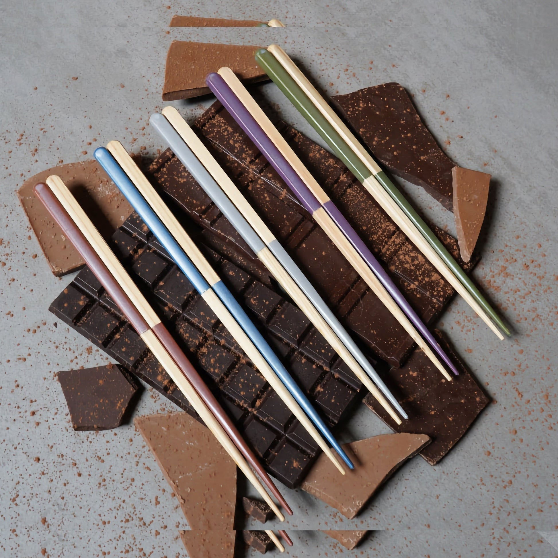 Oedo Pearl Japanese Chopsticks - Sustainable & Eco-Friendly 5 PC Set-Tableware-DECOROLALA