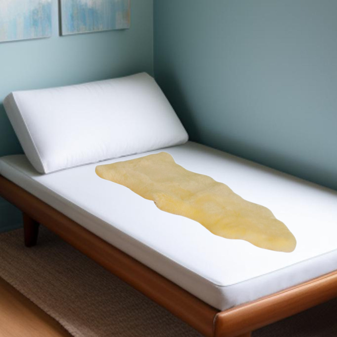 Off White Faux Fur Solid Color Plush Throw-Throws & Blankets-DECOROLALA