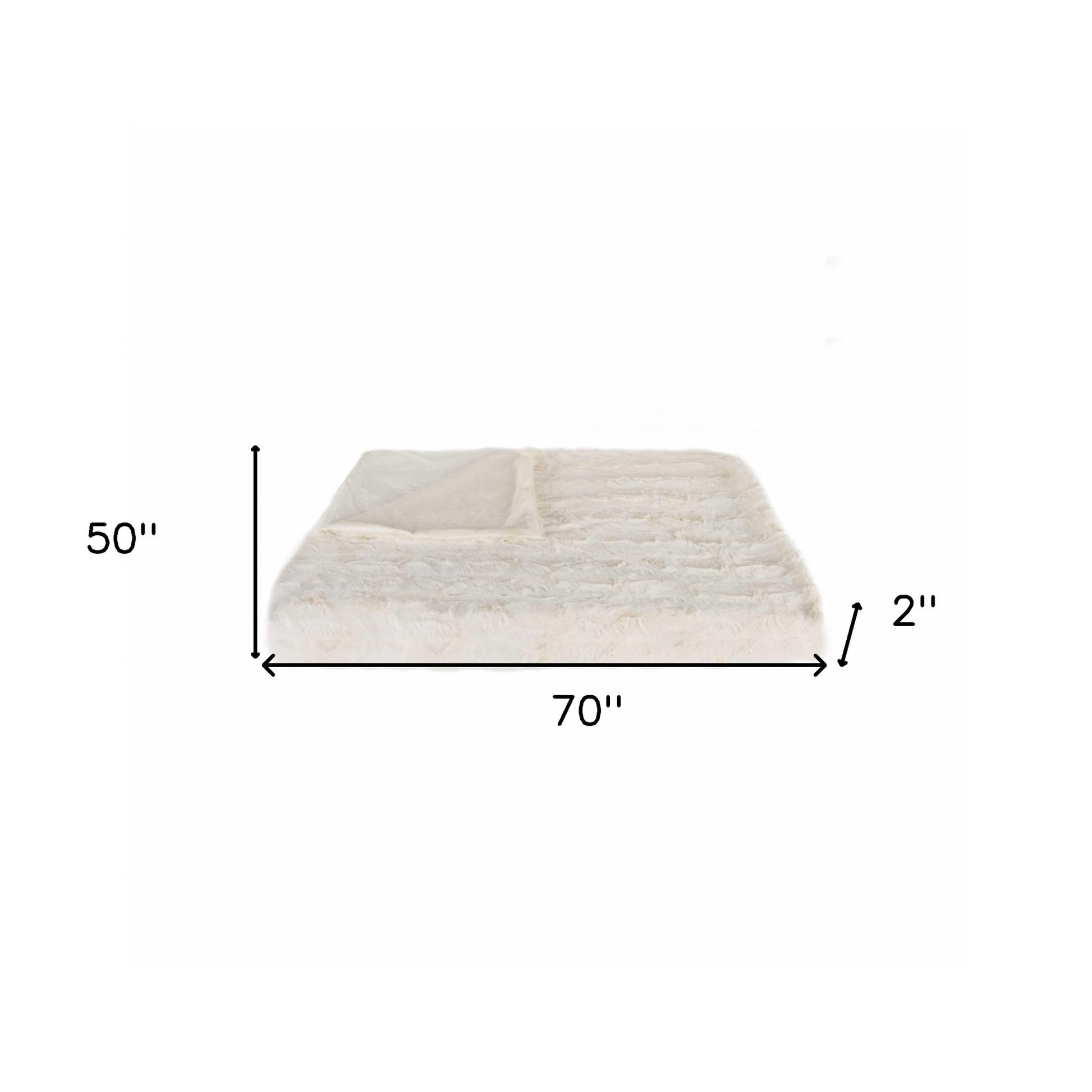 Off White Woven Acrylic Patchwork Plush Throw-Throws & Blankets-DECOROLALA