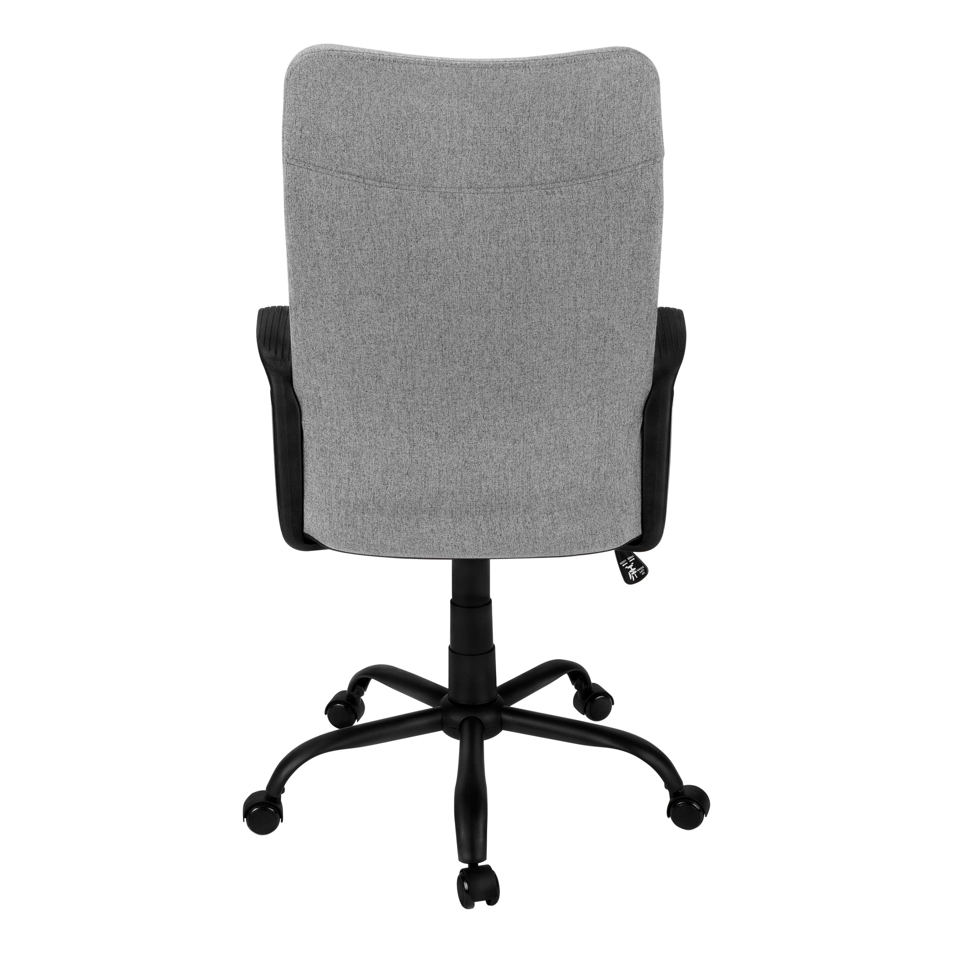 Office Chair - Black / Black Fabric / Multi Position-Office Chair-DECOROLALA