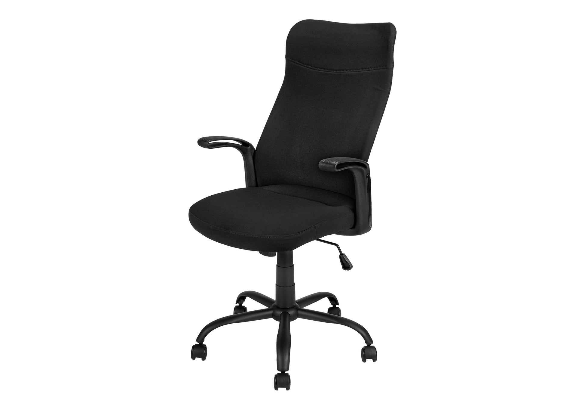 Office Chair - Black / Black Fabric / Multi Position-Office Chair-DECOROLALA