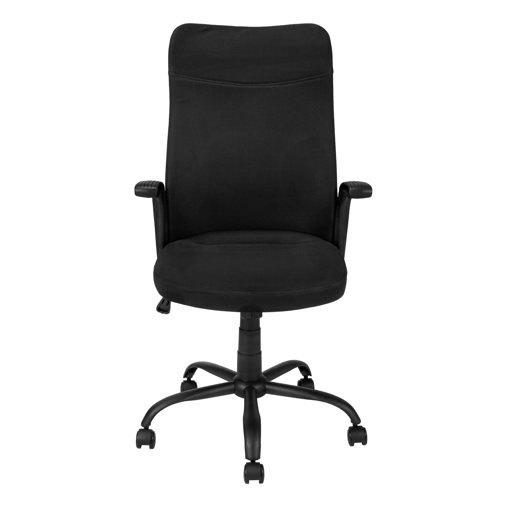 Office Chair - Black / Black Fabric / Multi Position-Office Chair-DECOROLALA