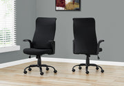 Office Chair - Black / Black Fabric / Multi Position-Office Chair-DECOROLALA