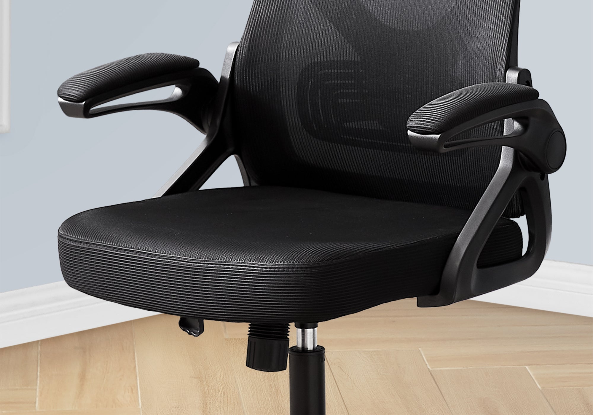 Office Chair Black Mesh High Back Adjustable-Office Chair-DECOROLALA