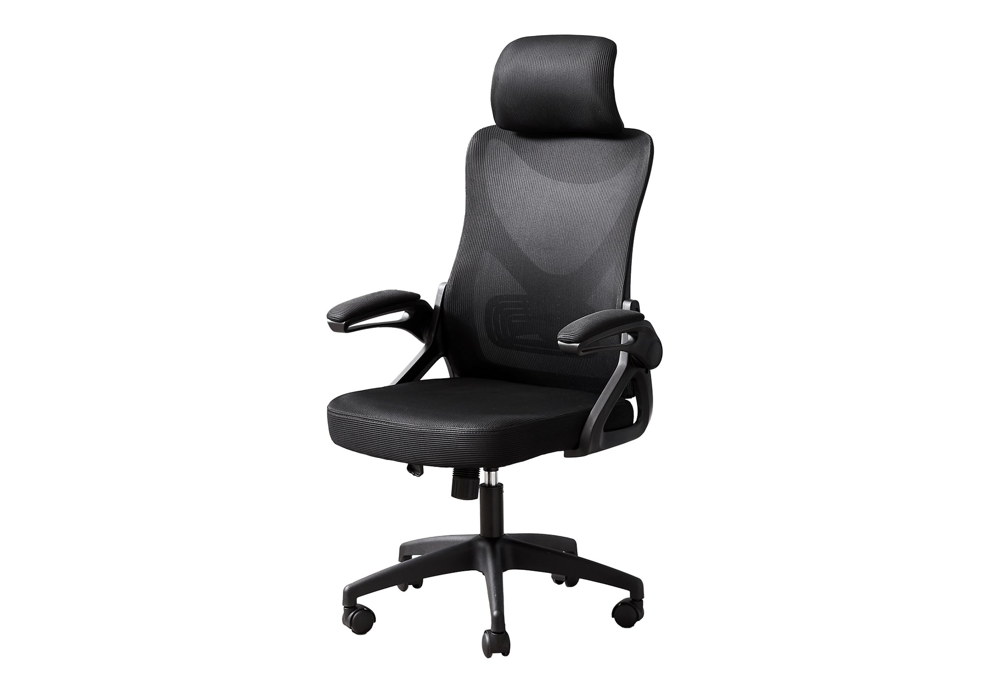 Office Chair Black Mesh High Back Adjustable-Office Chair-DECOROLALA