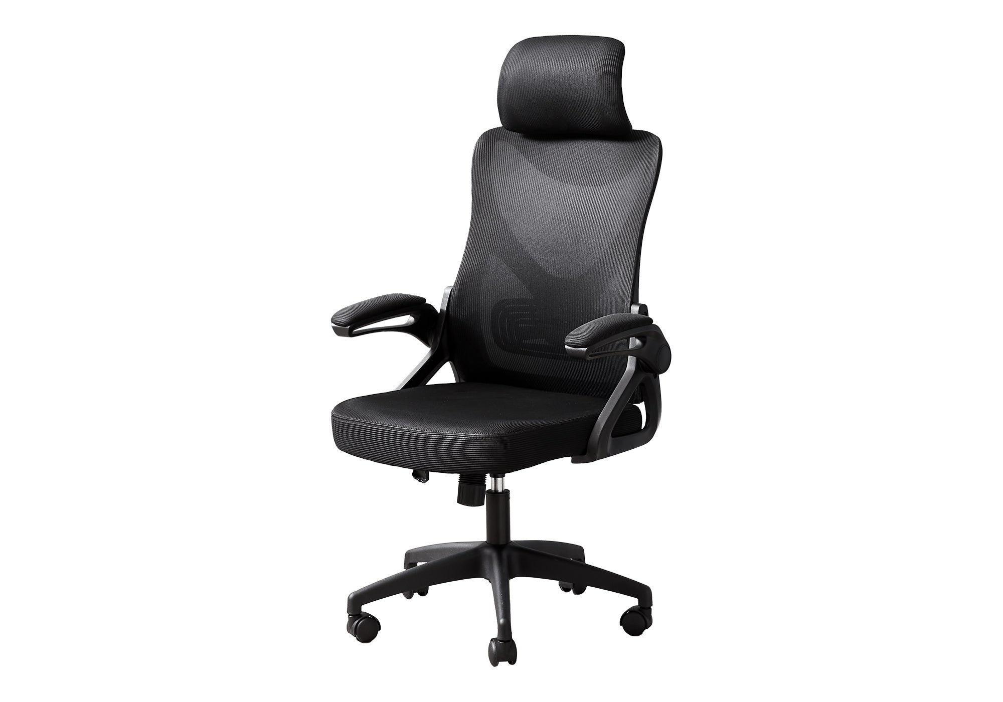 Office Chair Black Mesh High Back Adjustable-Office Chair-DECOROLALA