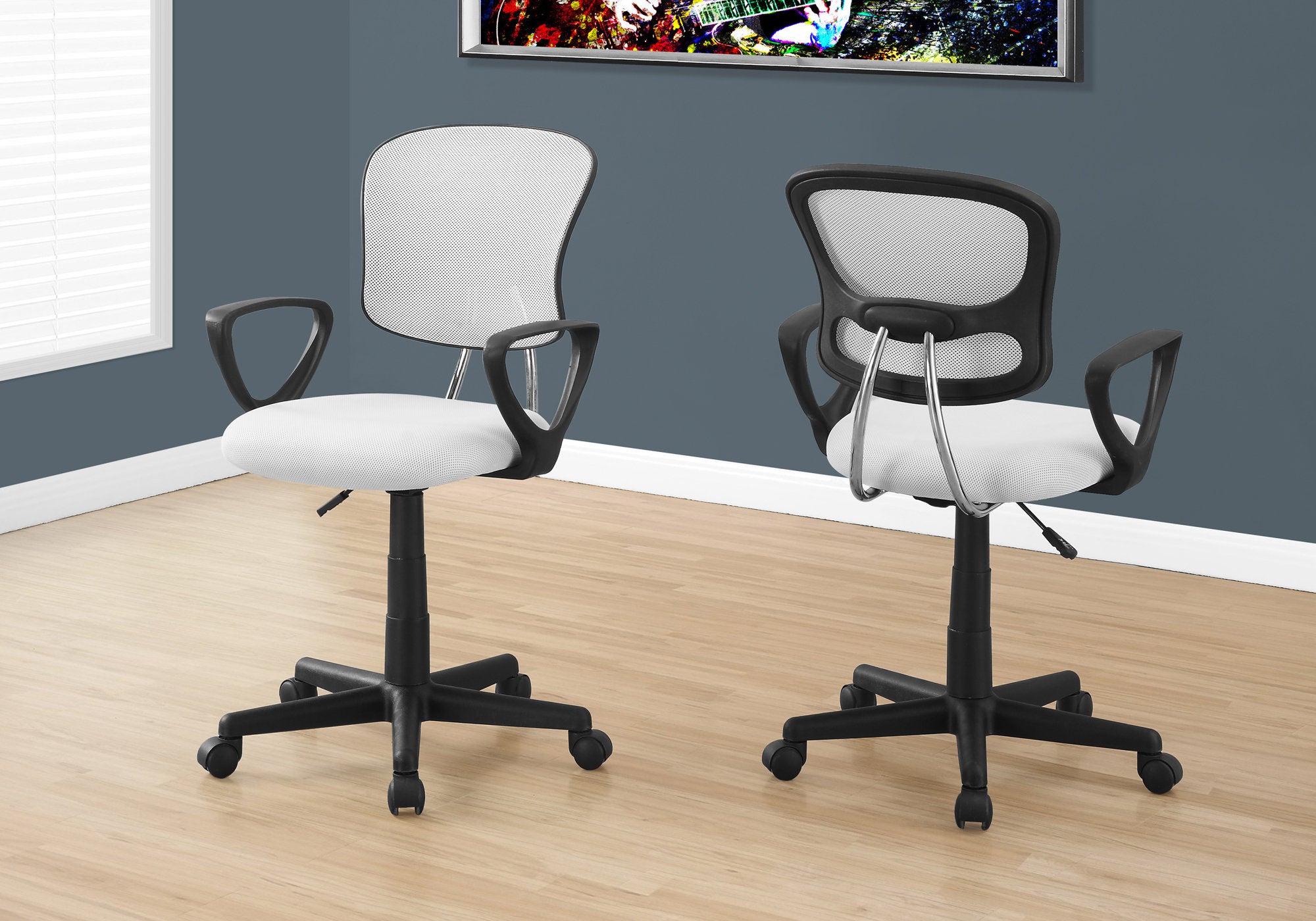 Office Chair - Black Mesh Juvenile / Multi-Position-Computer Desk-DECOROLALA