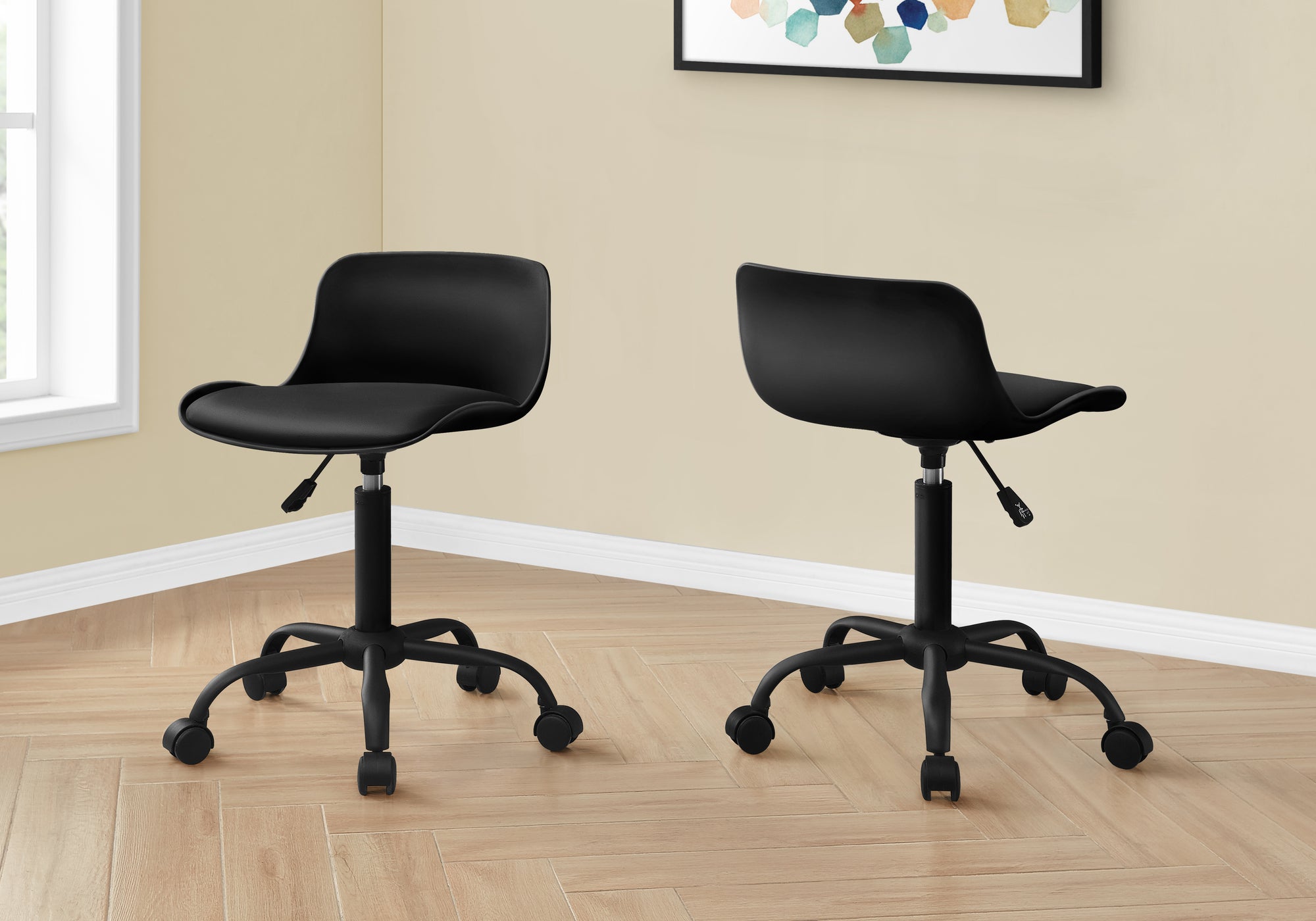 Office Chair - White Juvenile / Multi-Position-Computer Desk-DECOROLALA