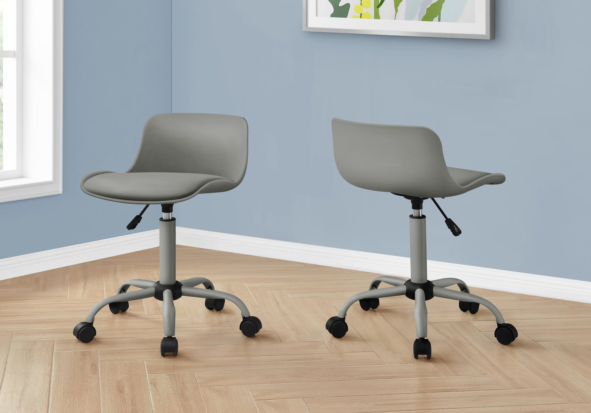Office Chair - White Juvenile / Multi-Position-Computer Desk-DECOROLALA