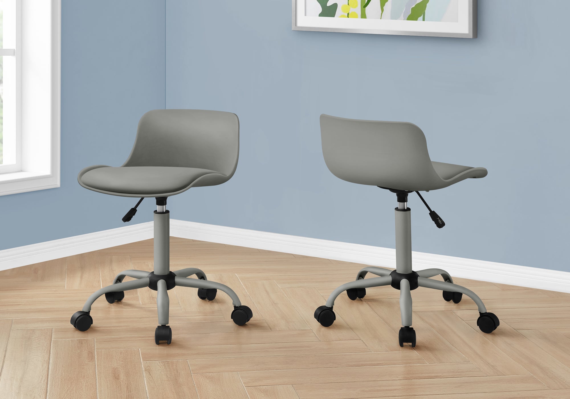 Office Chair - White Juvenile / Multi-Position-Computer Desk-DECOROLALA