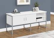 Office Credenza 72"L White/Silver Commercial Grade-DECOROLALA