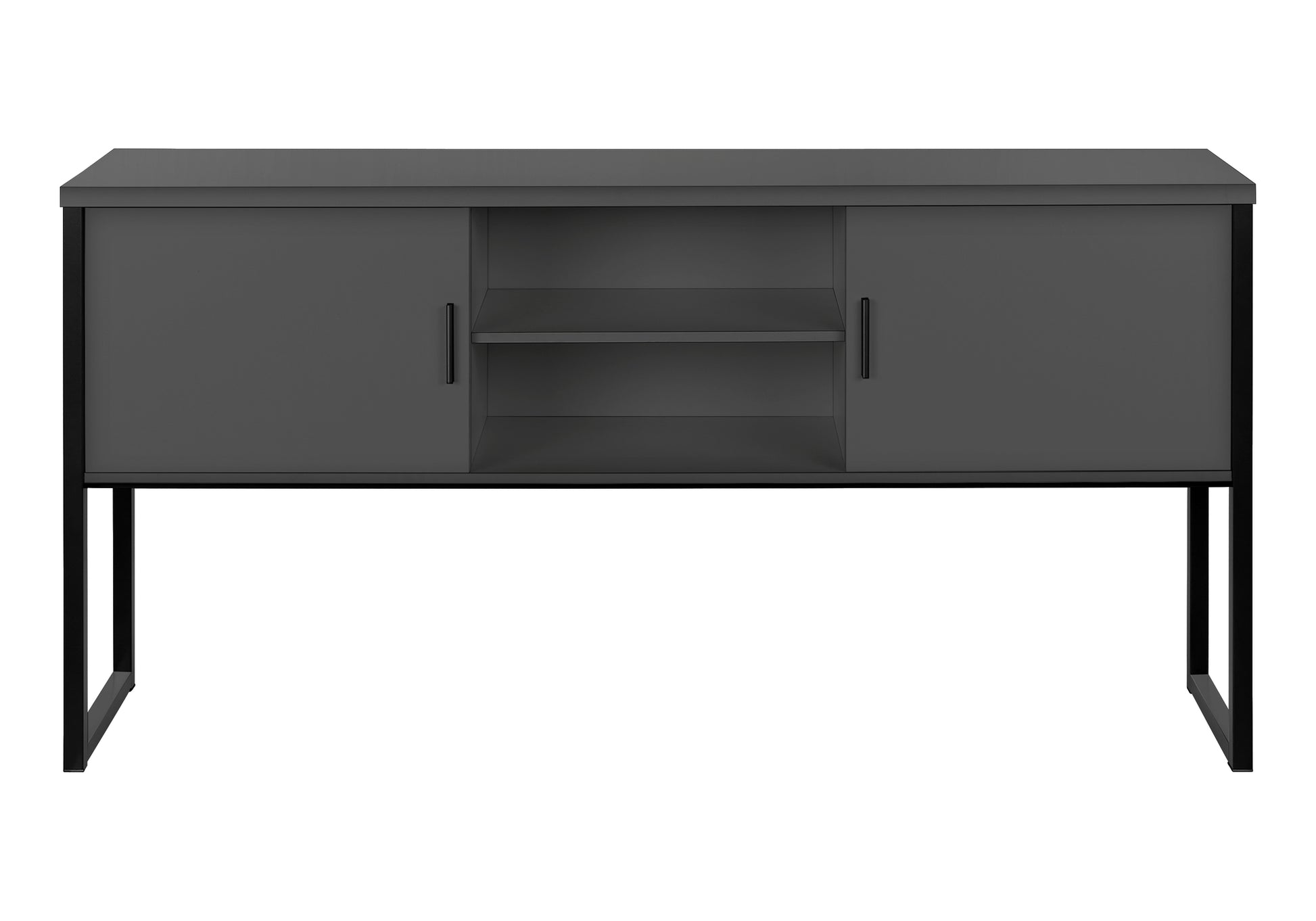 Office Hutch - 72"L White / Silver Commercial Grade-Credenza-DECOROLALA