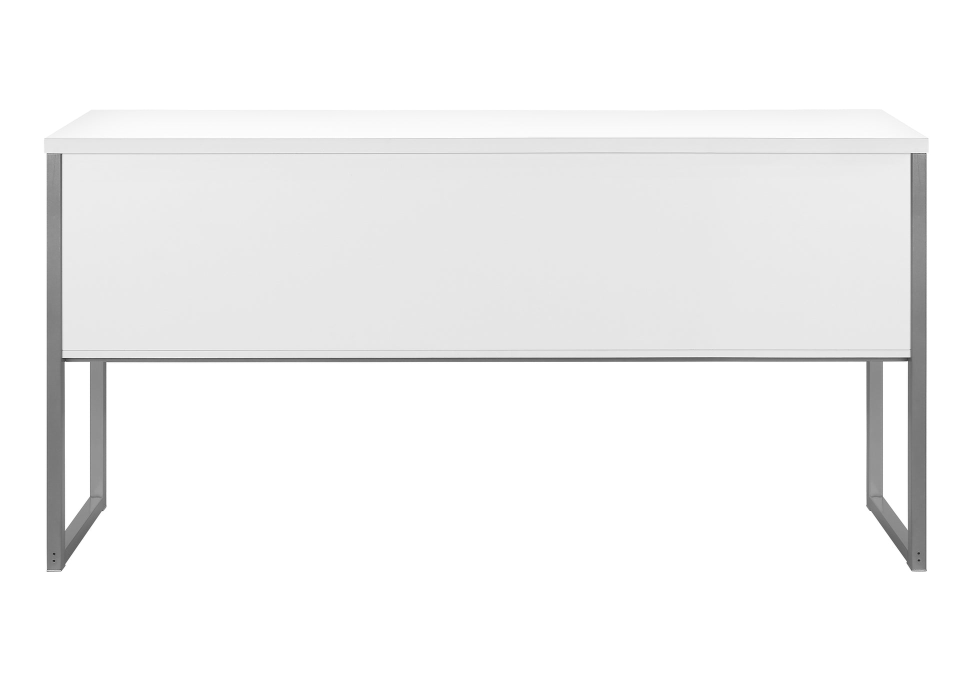 Office Hutch - 72"L White / Silver Commercial Grade-Credenza-DECOROLALA