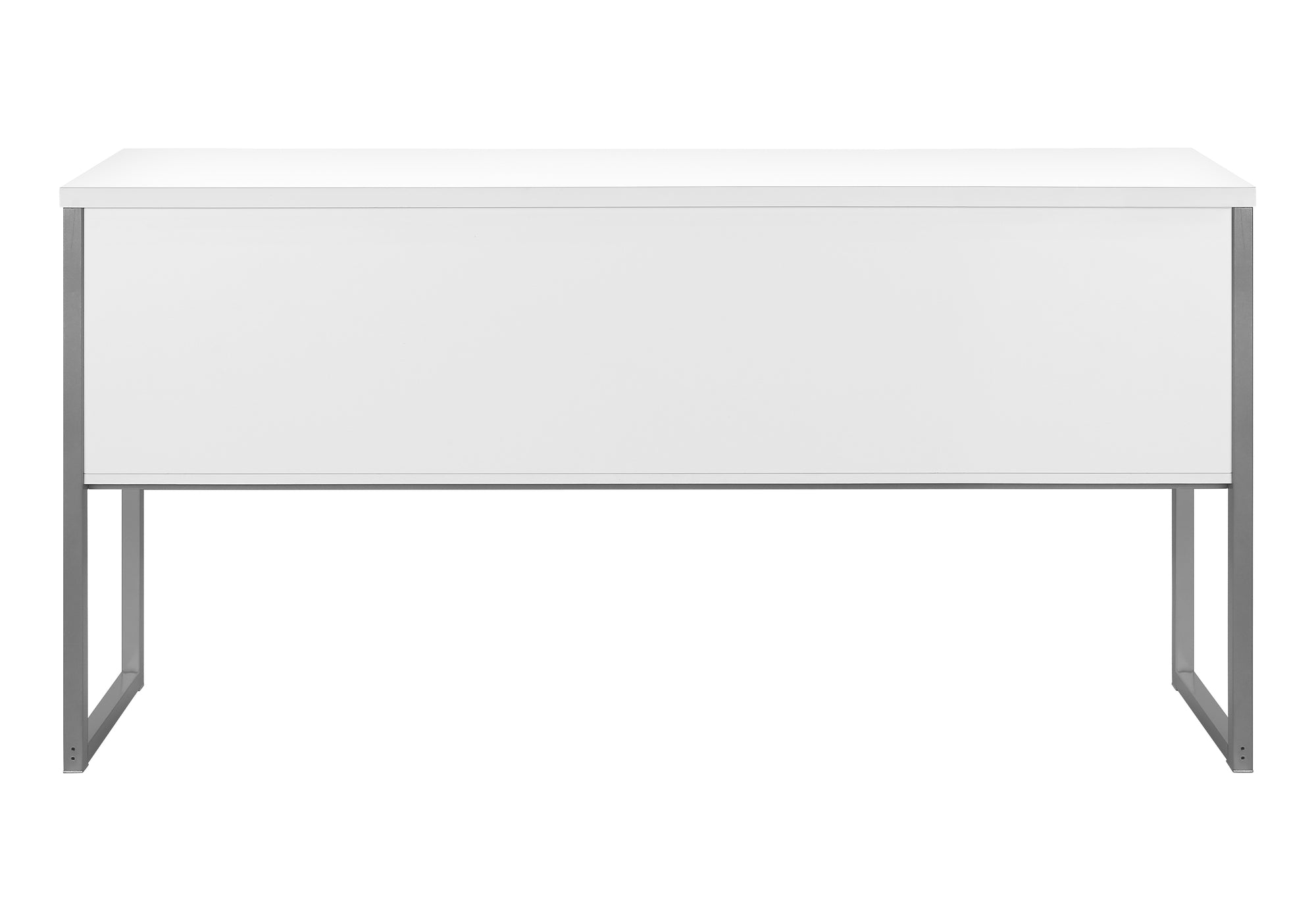 Office Hutch - 72"L White / Silver Commercial Grade-Credenza-DECOROLALA