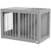 31.5" Dog Crate Furniture with Double Doors, for Medium Dogs, Grey