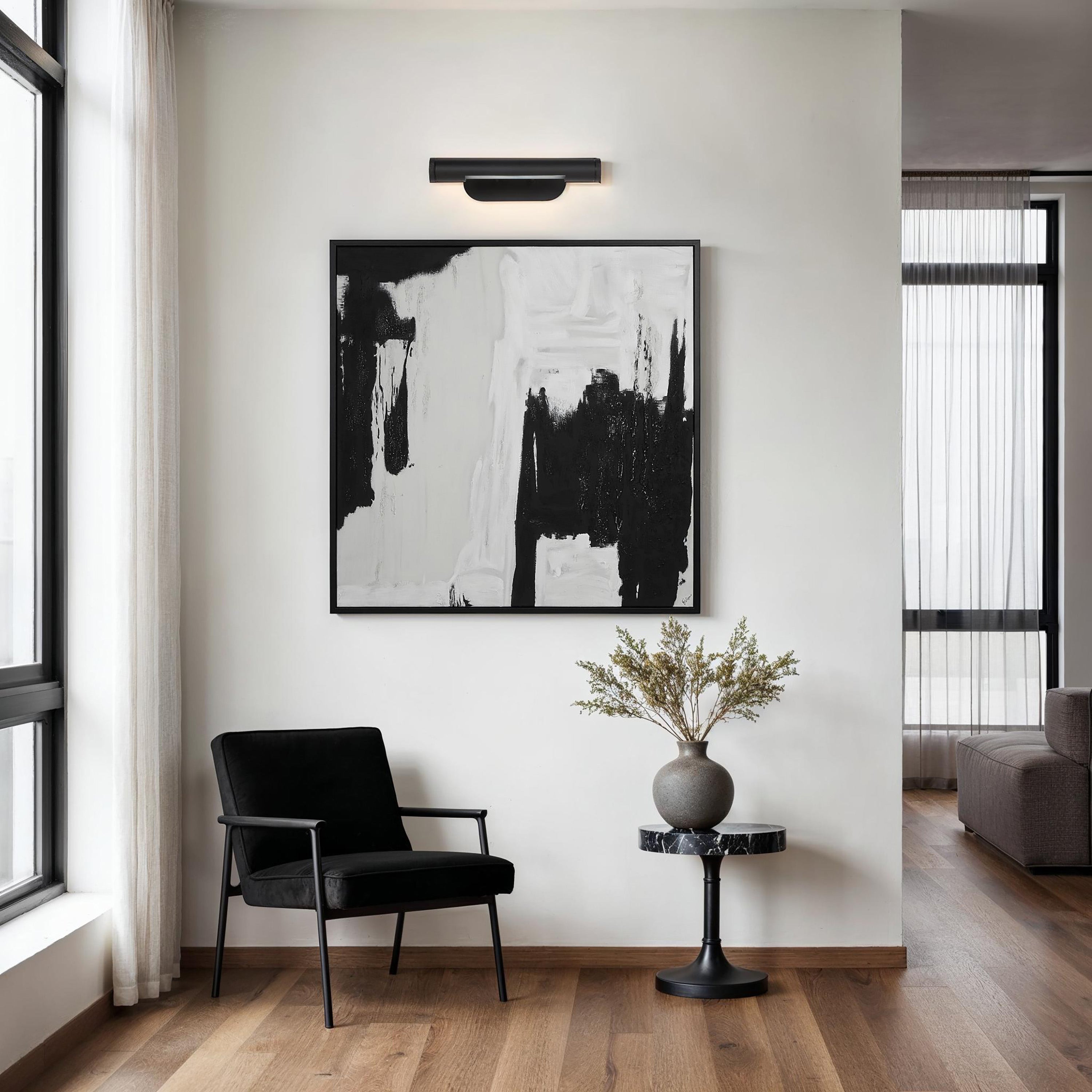 Oleandro 4.5" Wall Sconce, Matte Black-Wall Sconce-DECOROLALA