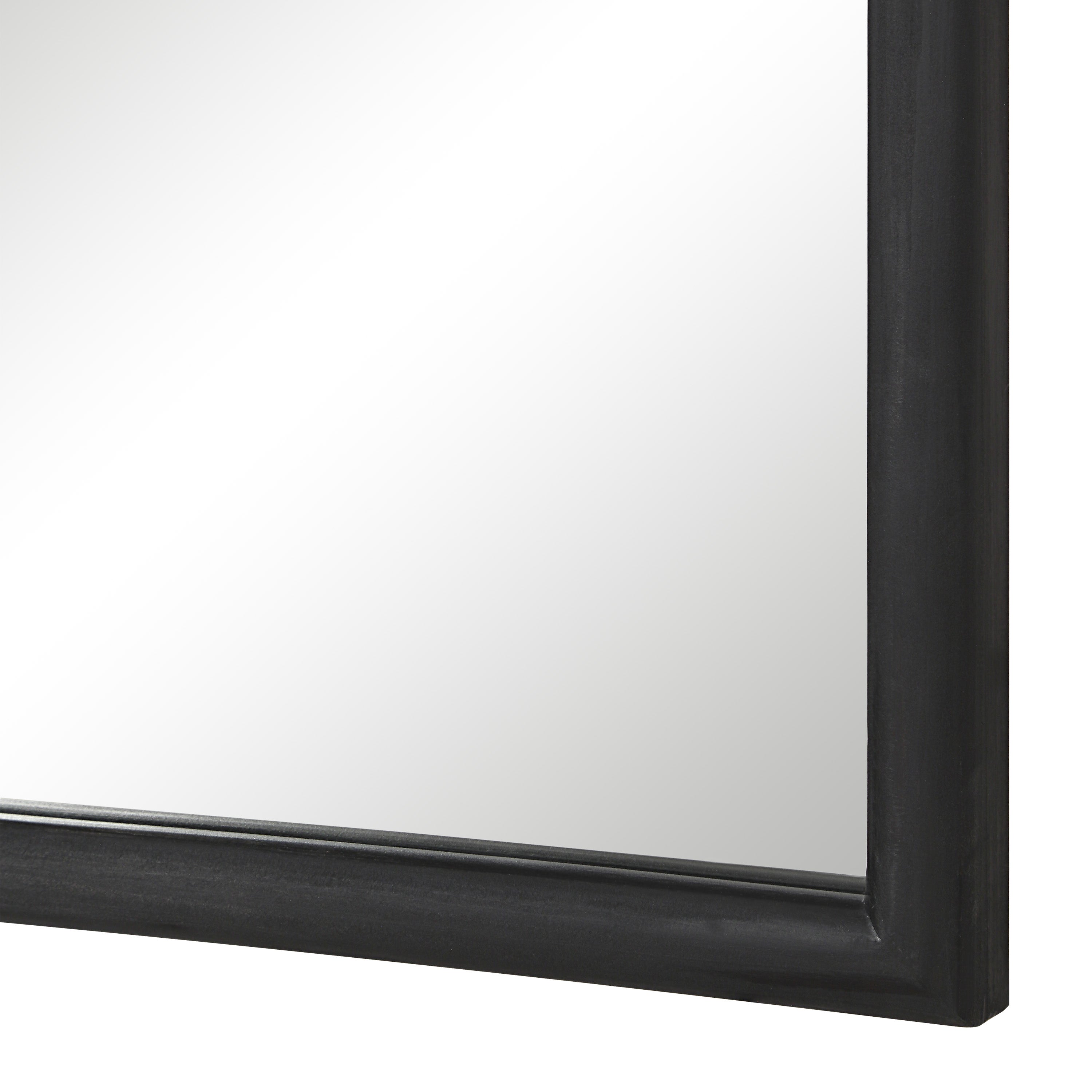 Olfito 24" H x 18" W Wall Mirror, Black-Mirror-DECOROLALA