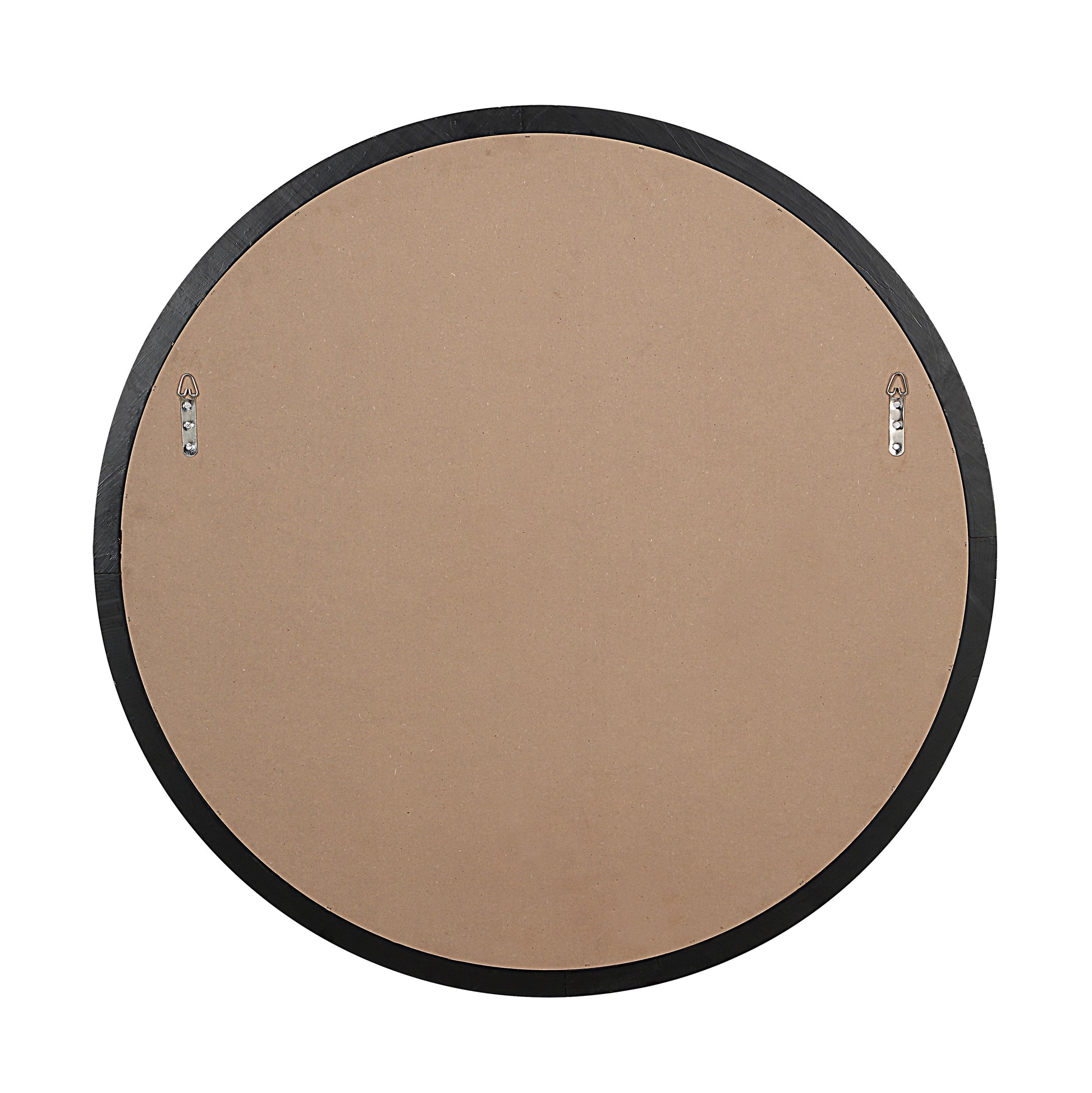 Olica 40" H x 40" W Wall Mirror, Black-Mirror-DECOROLALA