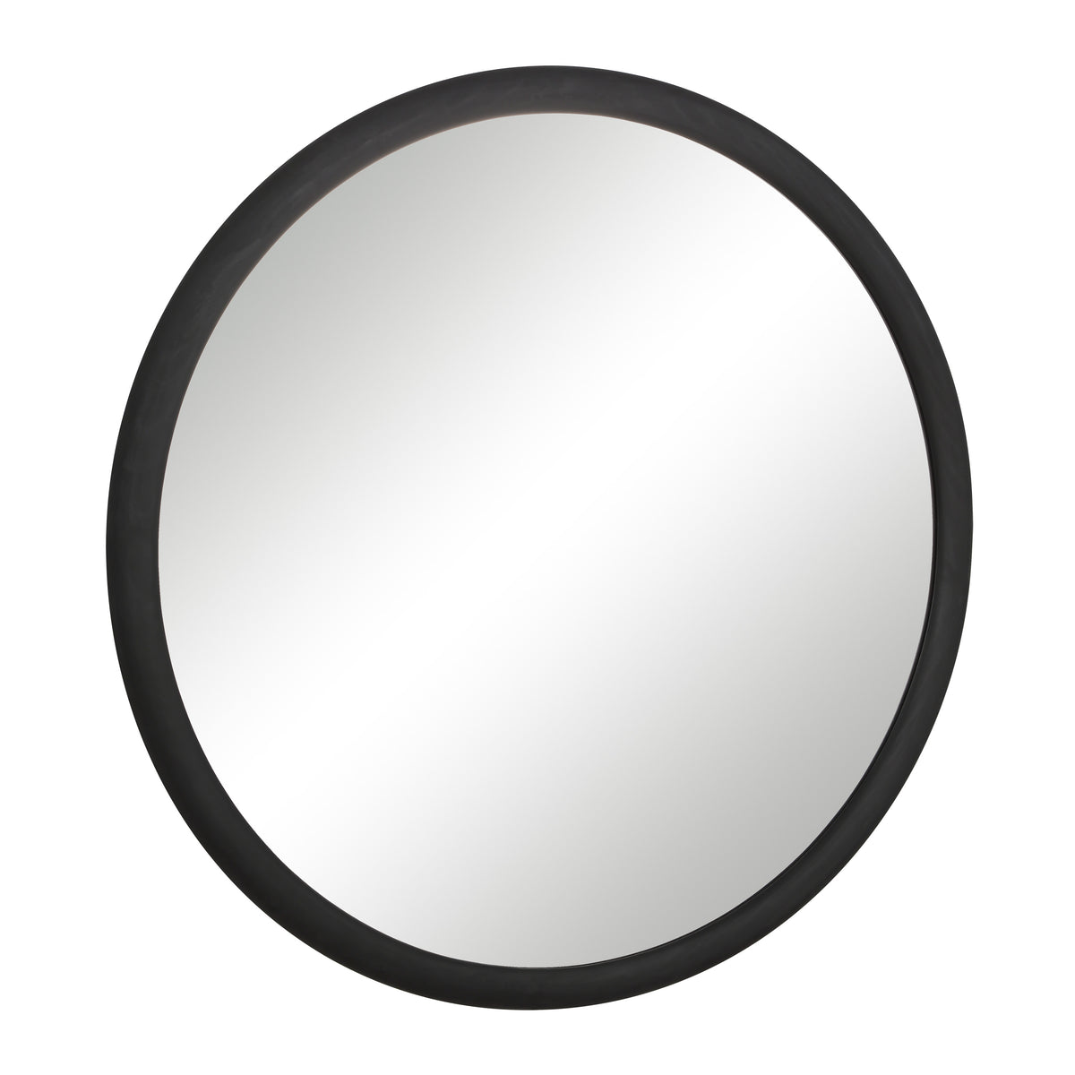 Olica 40" H x 40" W Wall Mirror, Black-Mirrors-DECOROLALA