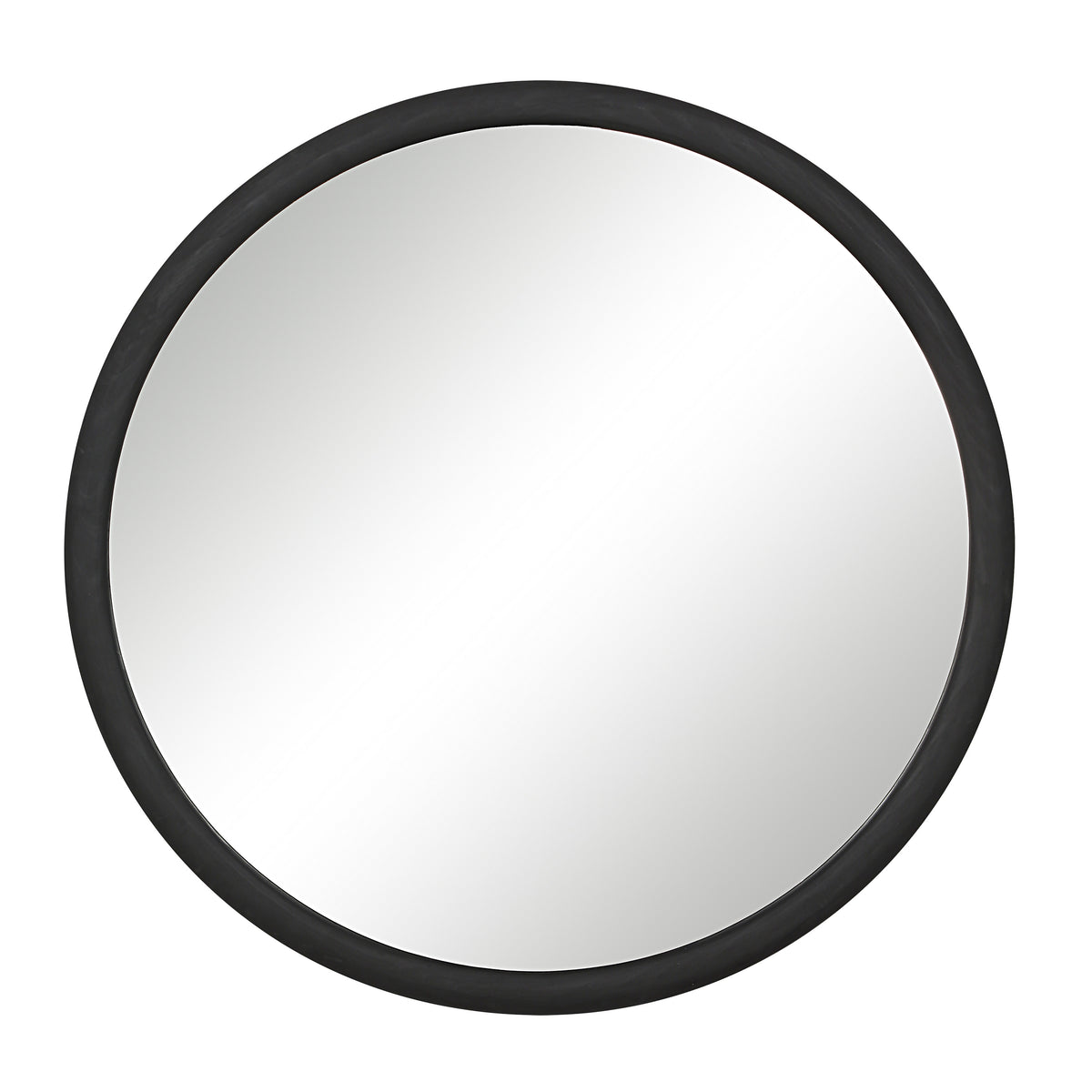 Olica 40" H x 40" W Wall Mirror, Black-Mirrors-DECOROLALA