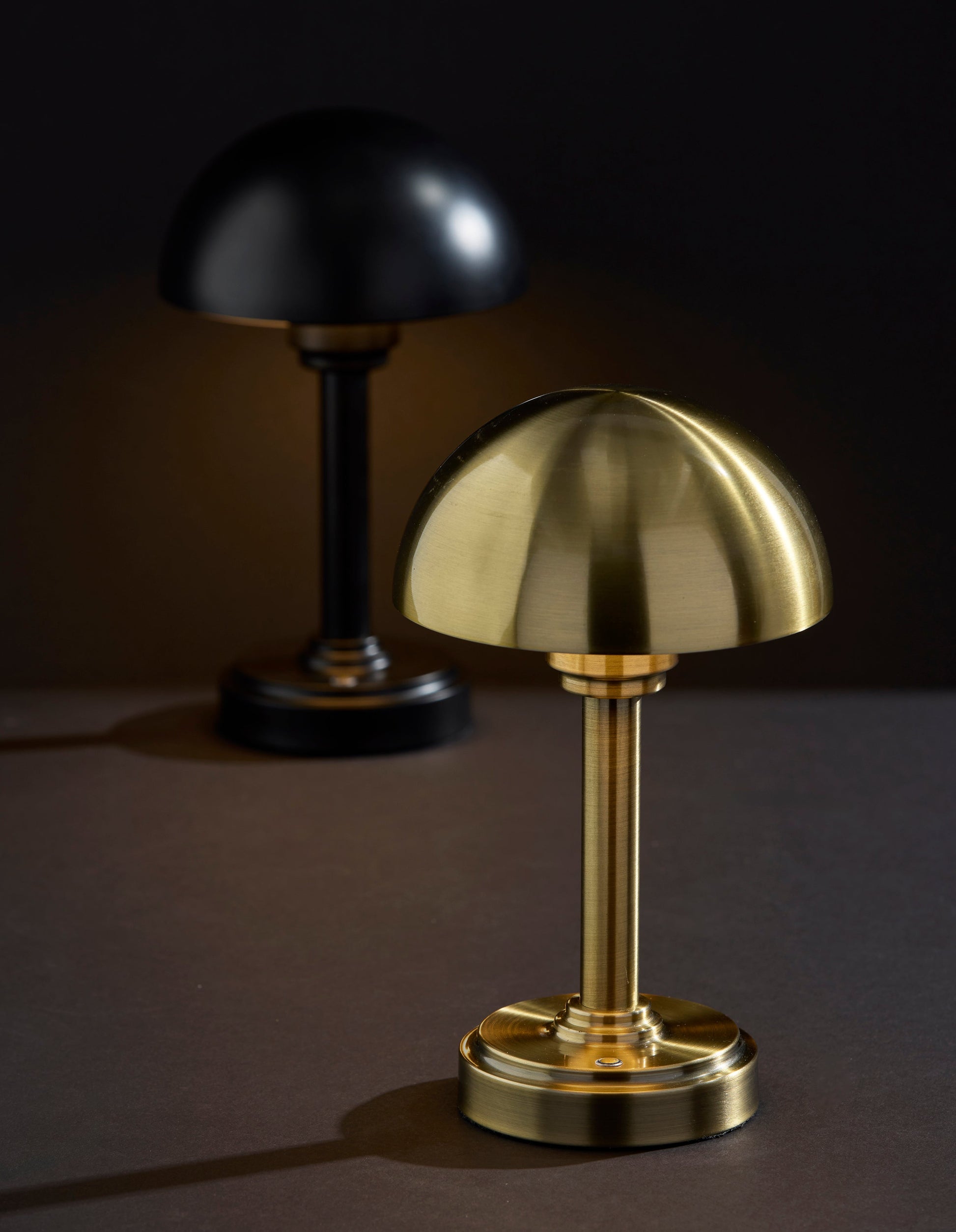 Ollie LED Cordless Table Lamp- Antique Brass-Lighting-DECOROLALA