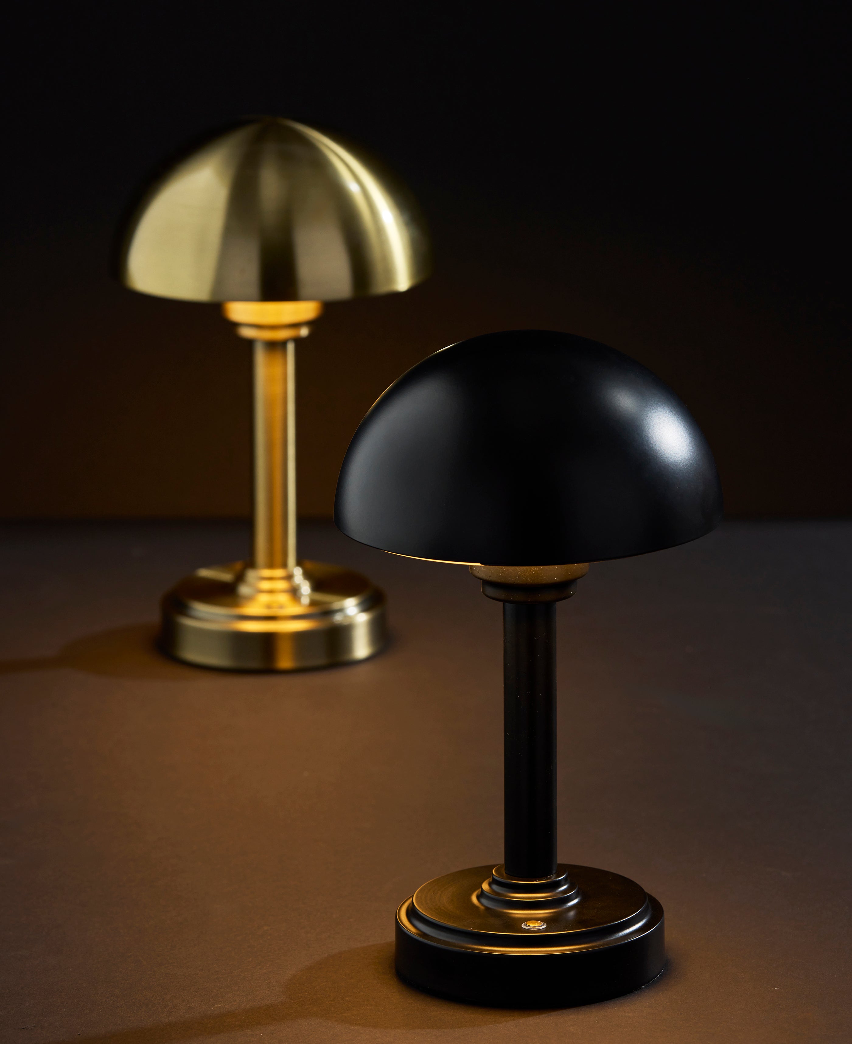 Ollie LED Cordless Table Lamp- Black-Lighting-DECOROLALA