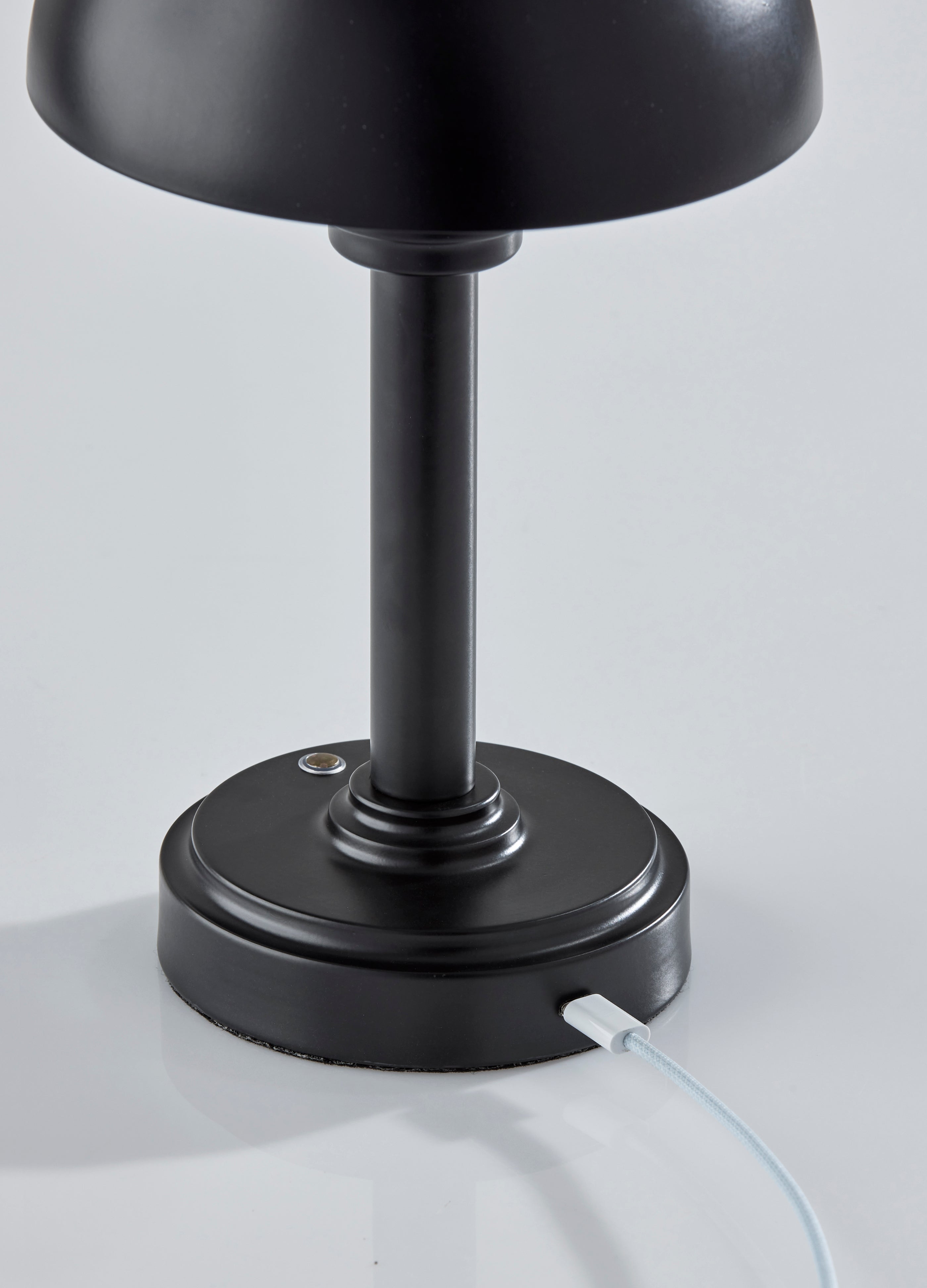 Ollie LED Cordless Table Lamp- Black-Lighting-DECOROLALA