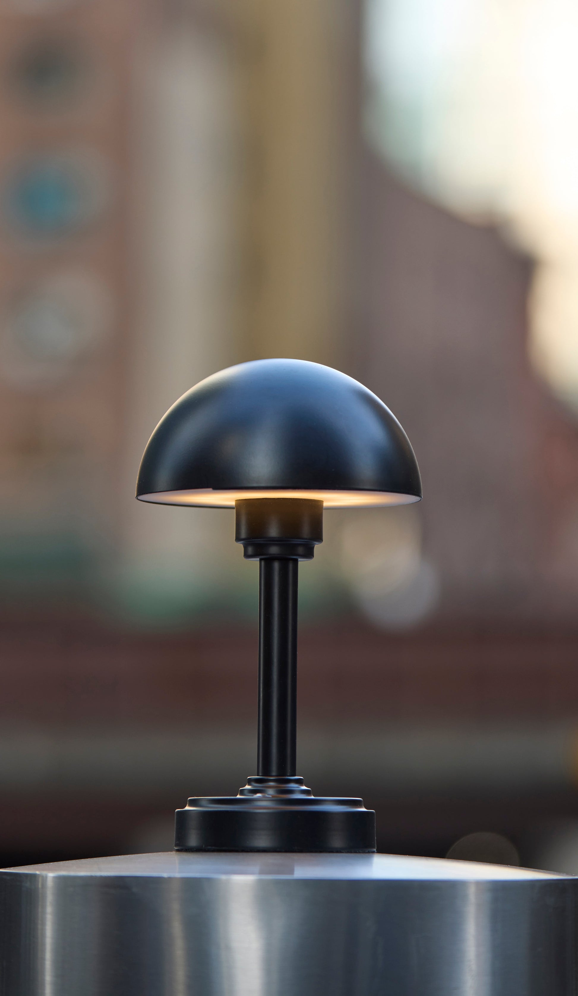 Ollie LED Cordless Table Lamp- Black-Lighting-DECOROLALA