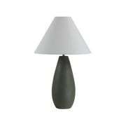 Olso 28.75" Ceramic Table Lamp, Dark Olive-Table Lamp-DECOROLALA