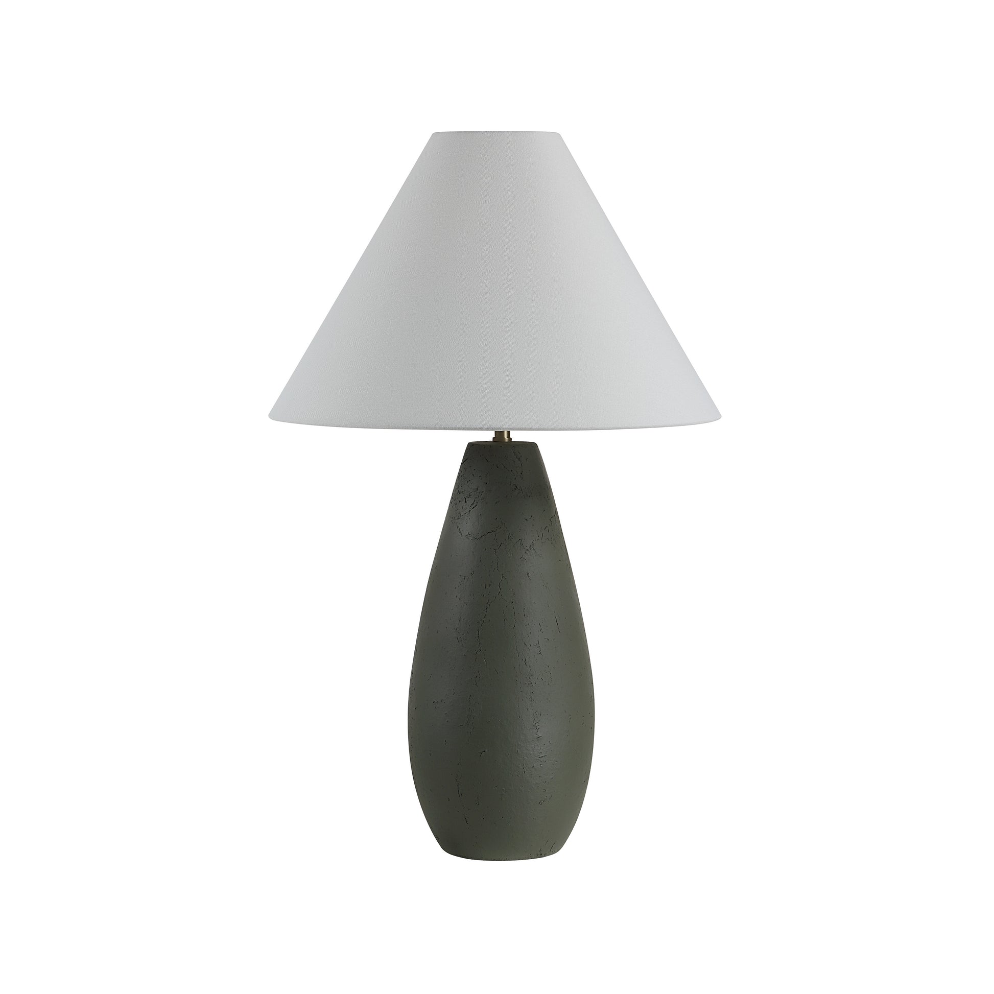 Olso 28.75" Ceramic Table Lamp, Dark Olive-Table Lamp-DECOROLALA