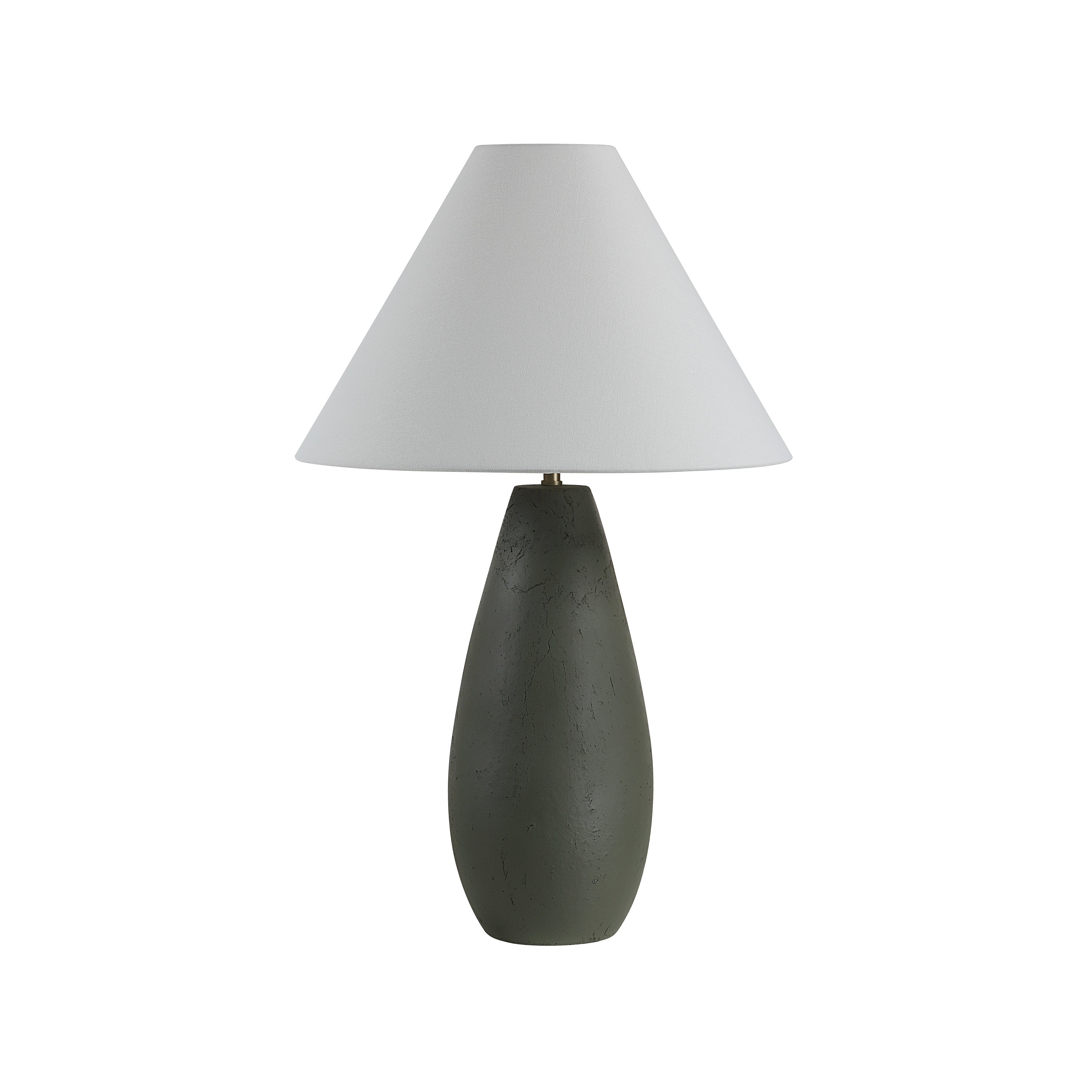 Olso 28.75" Ceramic Table Lamp, Dark Olive-Table Lamp-DECOROLALA