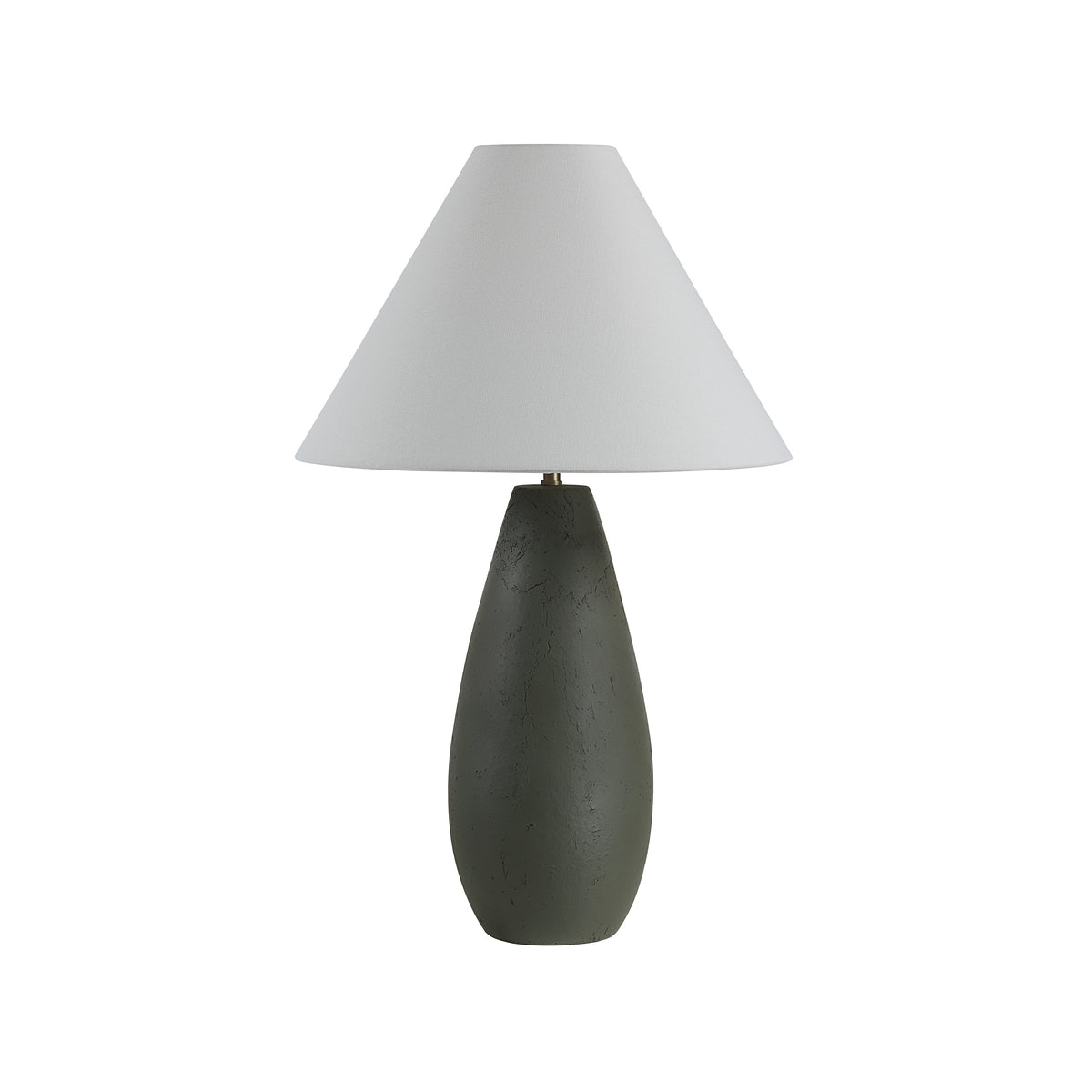 Olso 28.75" Ceramic Table Lamp, Dark Olive-Table Lamps-DECOROLALA