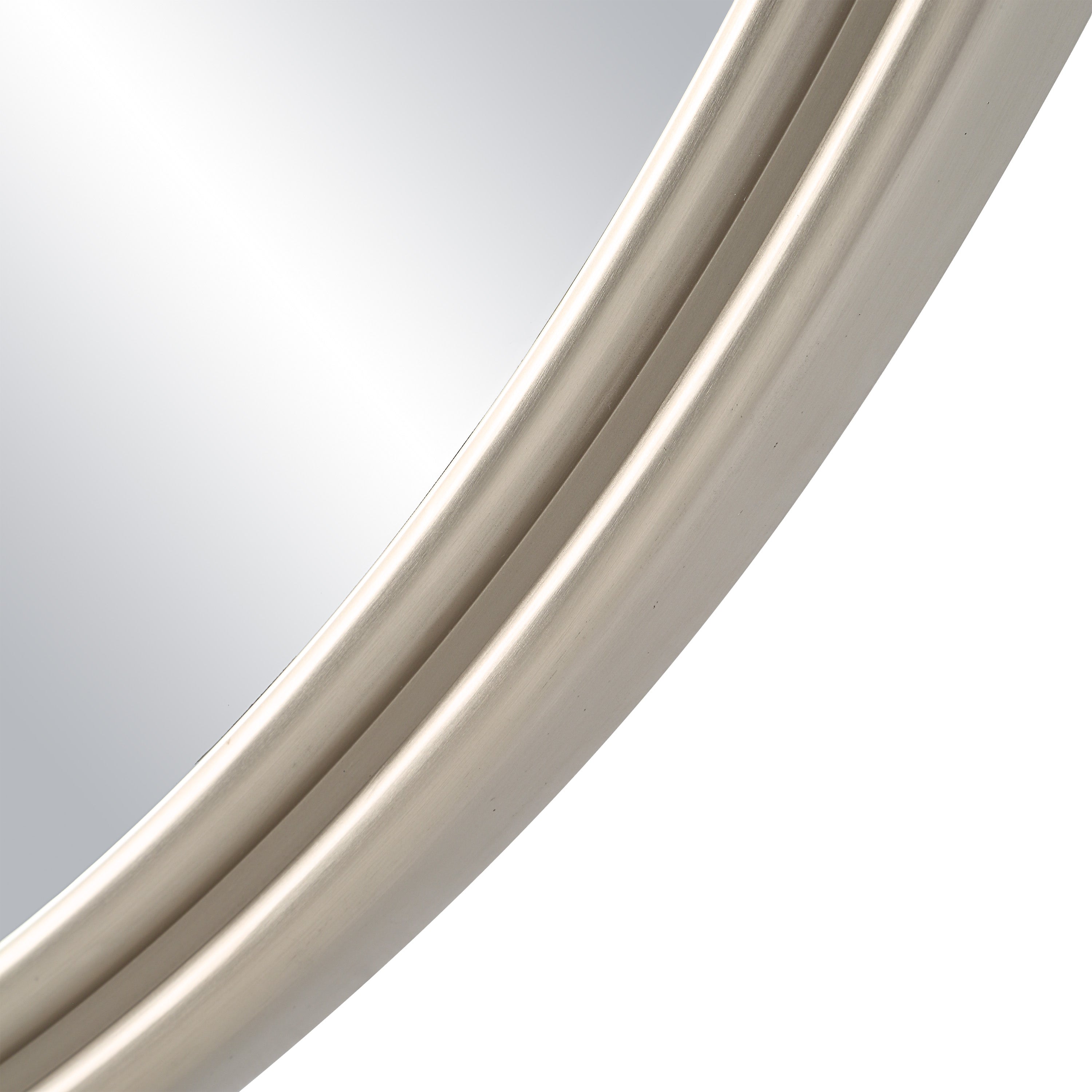 Oltimo 40" Tall Round Wall Mirror, Grey-Mirror-DECOROLALA