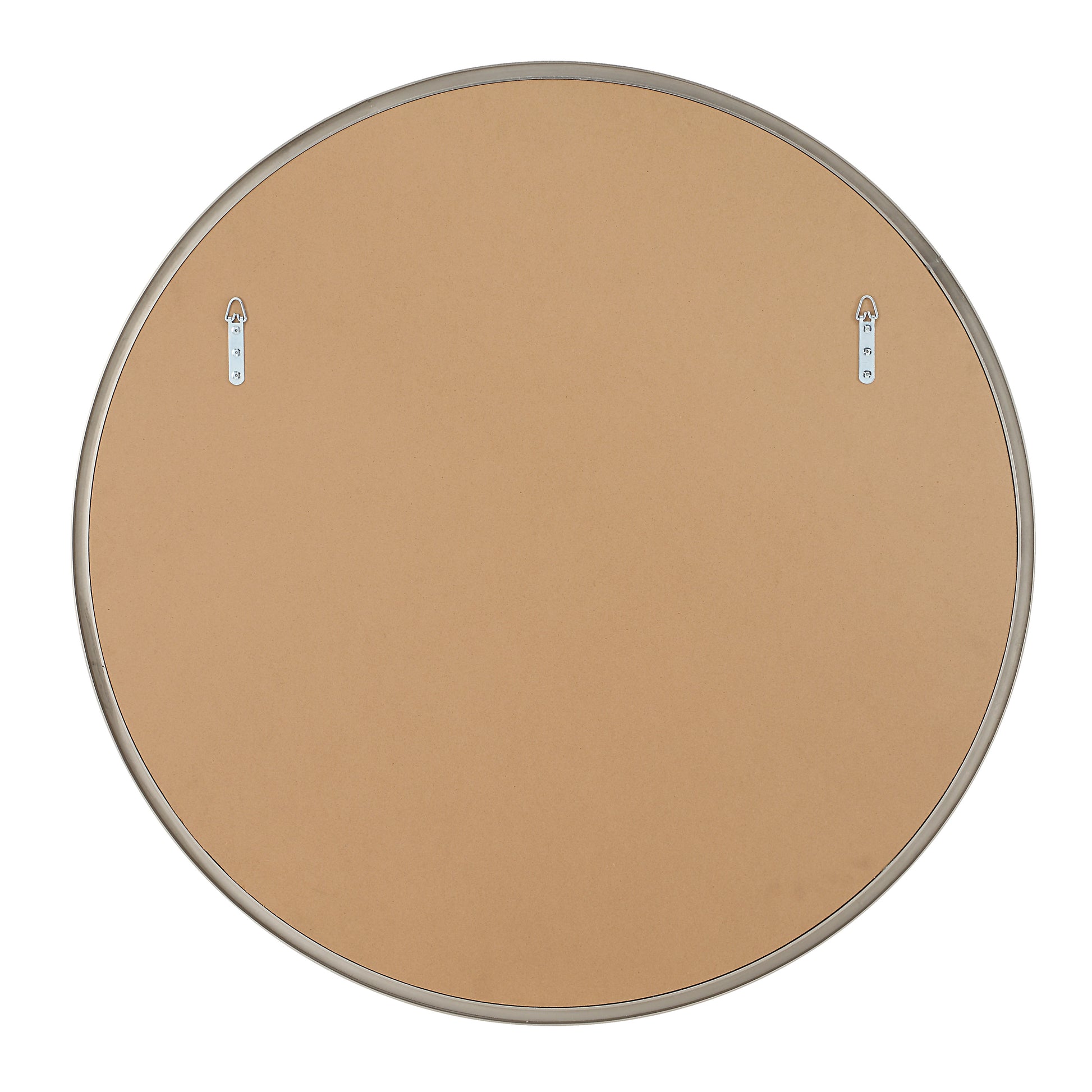 Oltimo 40" Tall Round Wall Mirror, Grey-Mirror-DECOROLALA